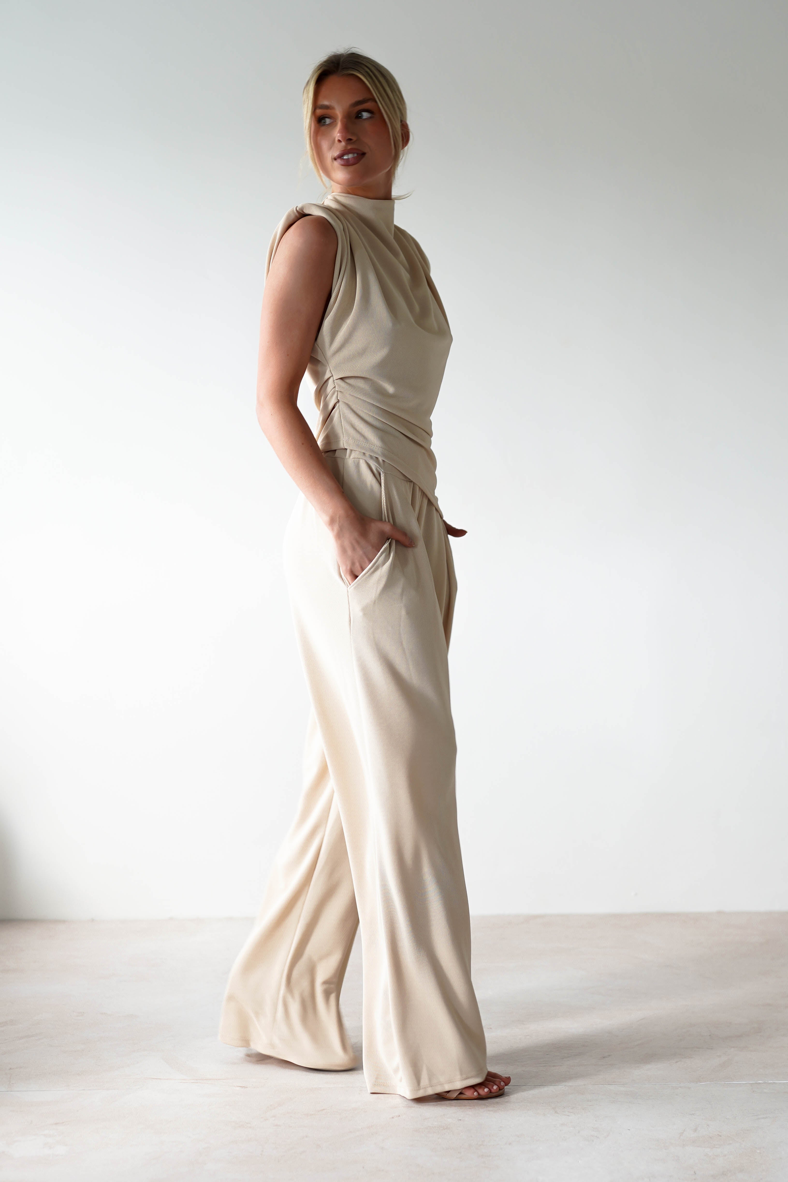 Mina Strechy 2 Piece Set | Cream | Oh Hello Clothing | ONE SIZE | 8 - 12