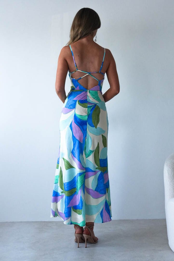 Lily Printed Maxi Dress | Mixed Print | Oh Hello Clothing | XS (6)