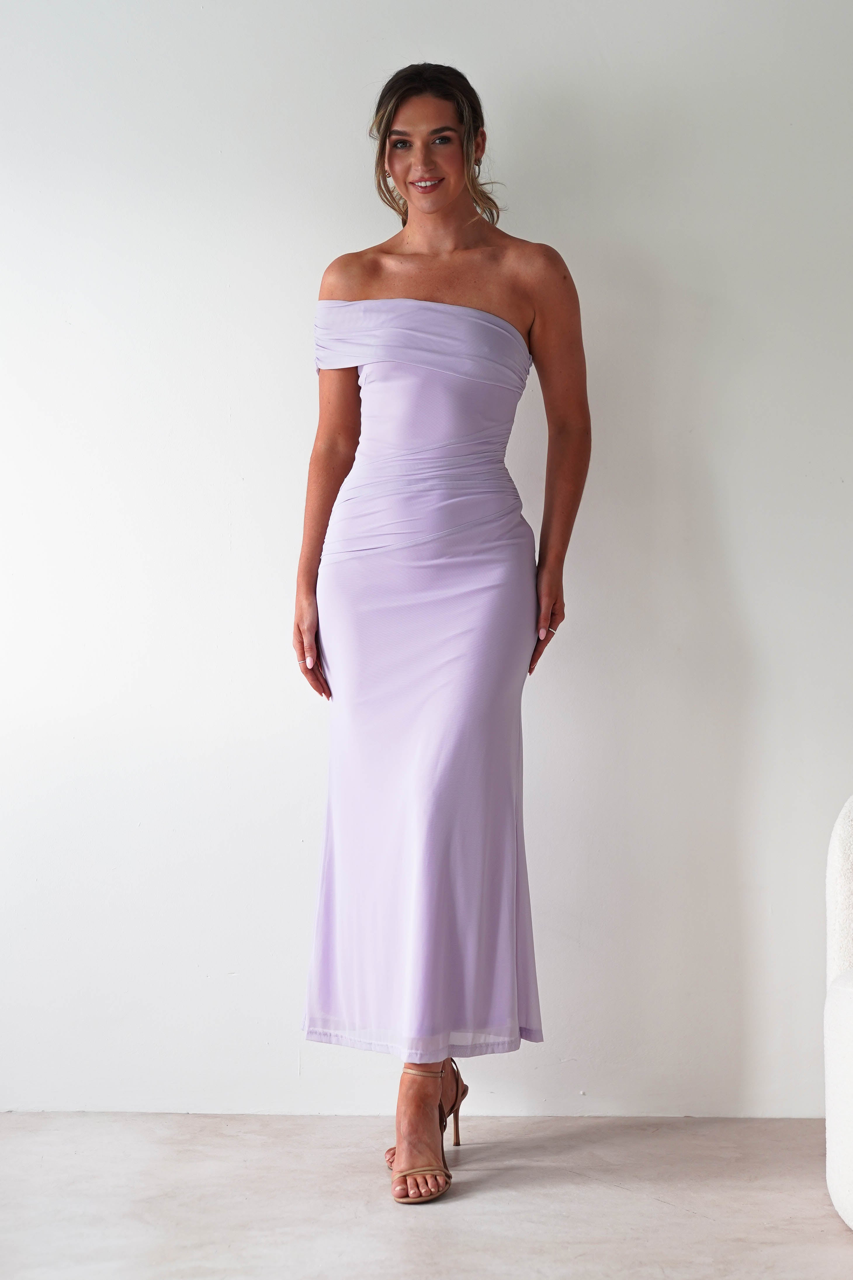 Roxanna Mesh Bodycon Midaxi Dress | Lilac | Oh Hello Clothing | XS (6)