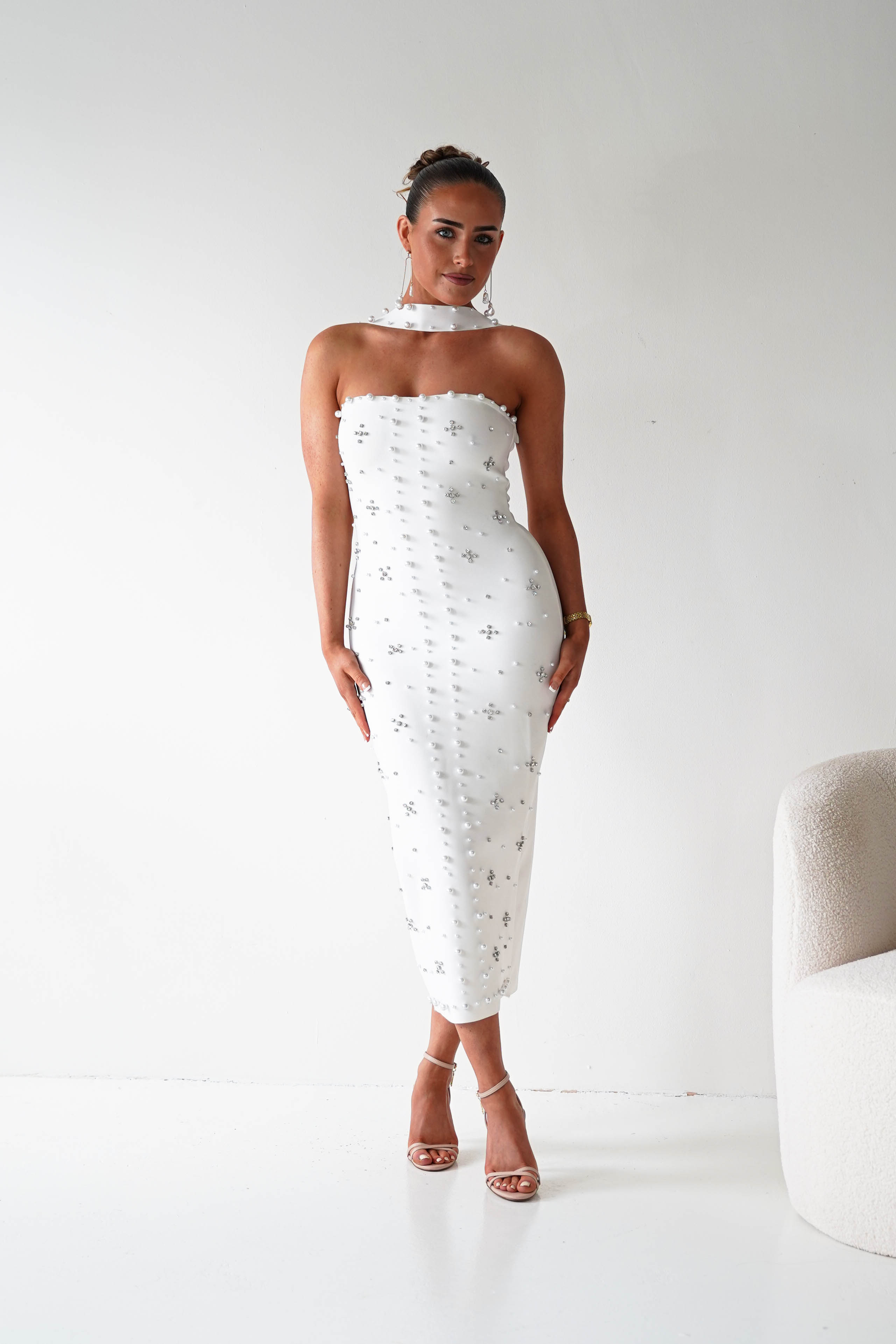 Oh Hello Clothing Women > Clothing > Dresses 1*DONE-Blayke Bodycon Bandage Maxi Dress |NEW COLOUR WHITE