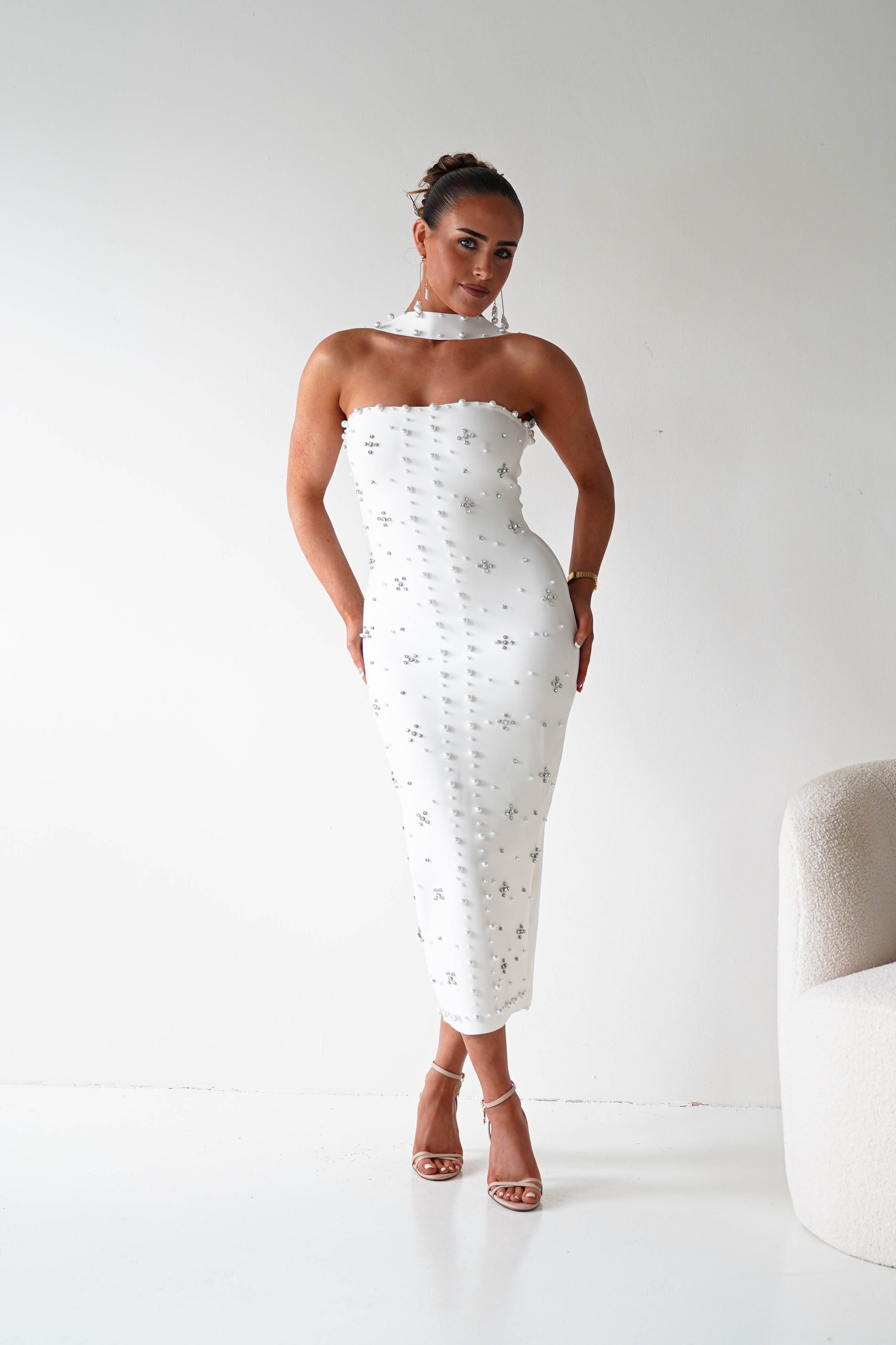 Oh Hello Clothing Women > Clothing > Dresses 1*DONE-Blayke Bodycon Bandage Maxi Dress |NEW COLOUR WHITE