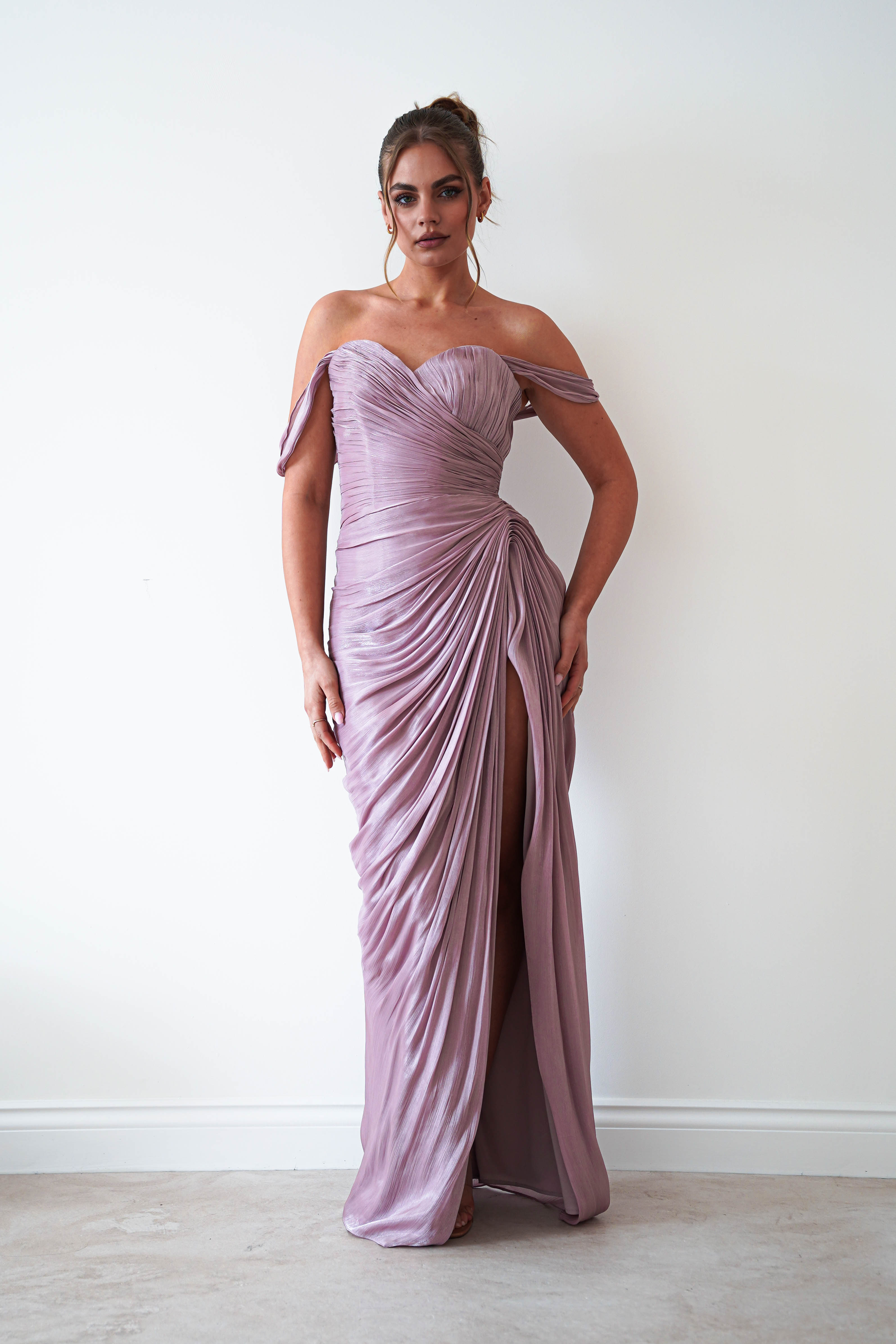 Oh Hello Clothing Dresses > Prom Dresses 1*DONE- CIND- CD417 - MAUVE GOWN