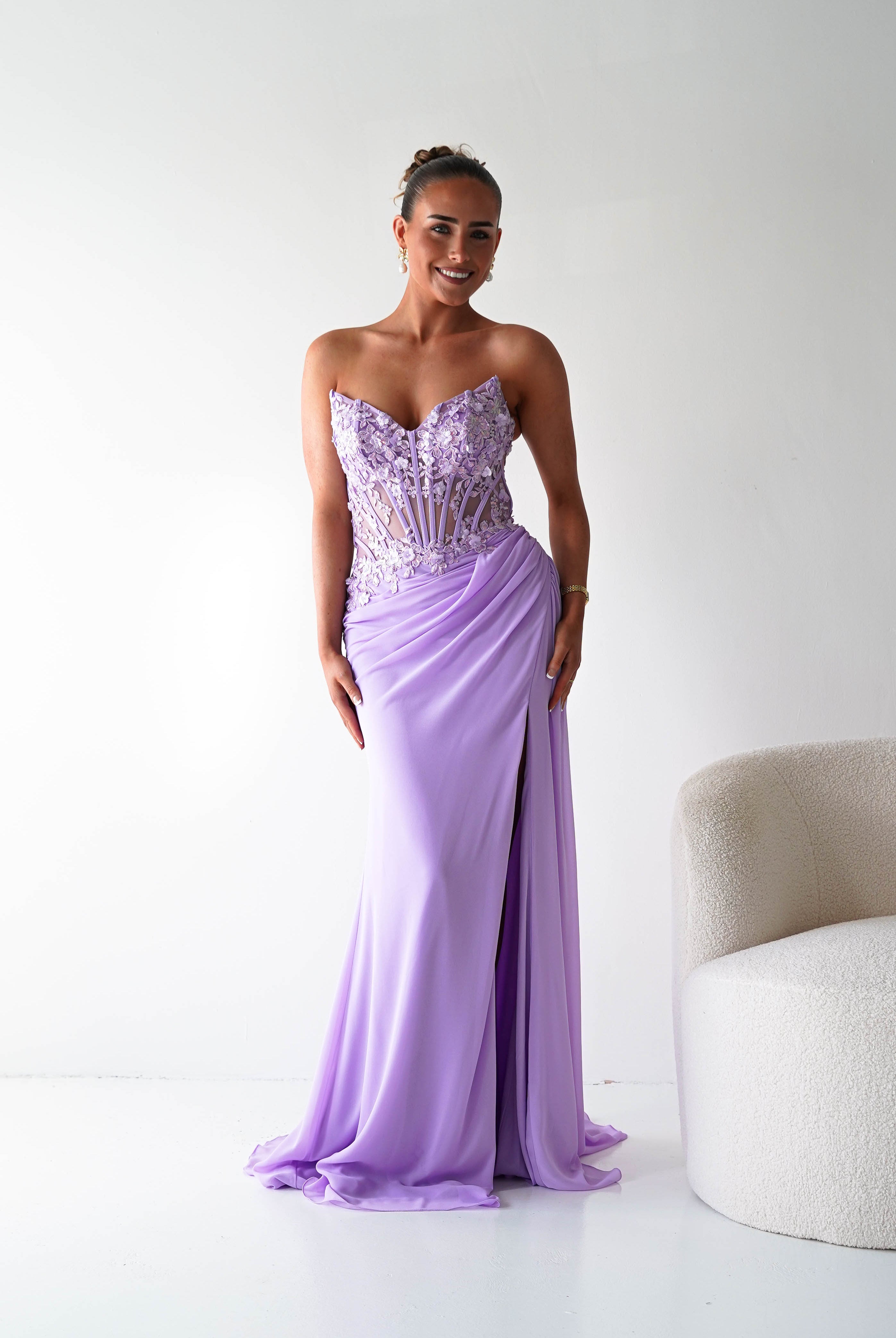 Oh Hello Clothing Women > Clothing > Dresses 1*DONE - Cinderalla-CD397-LAVENDER GOWN