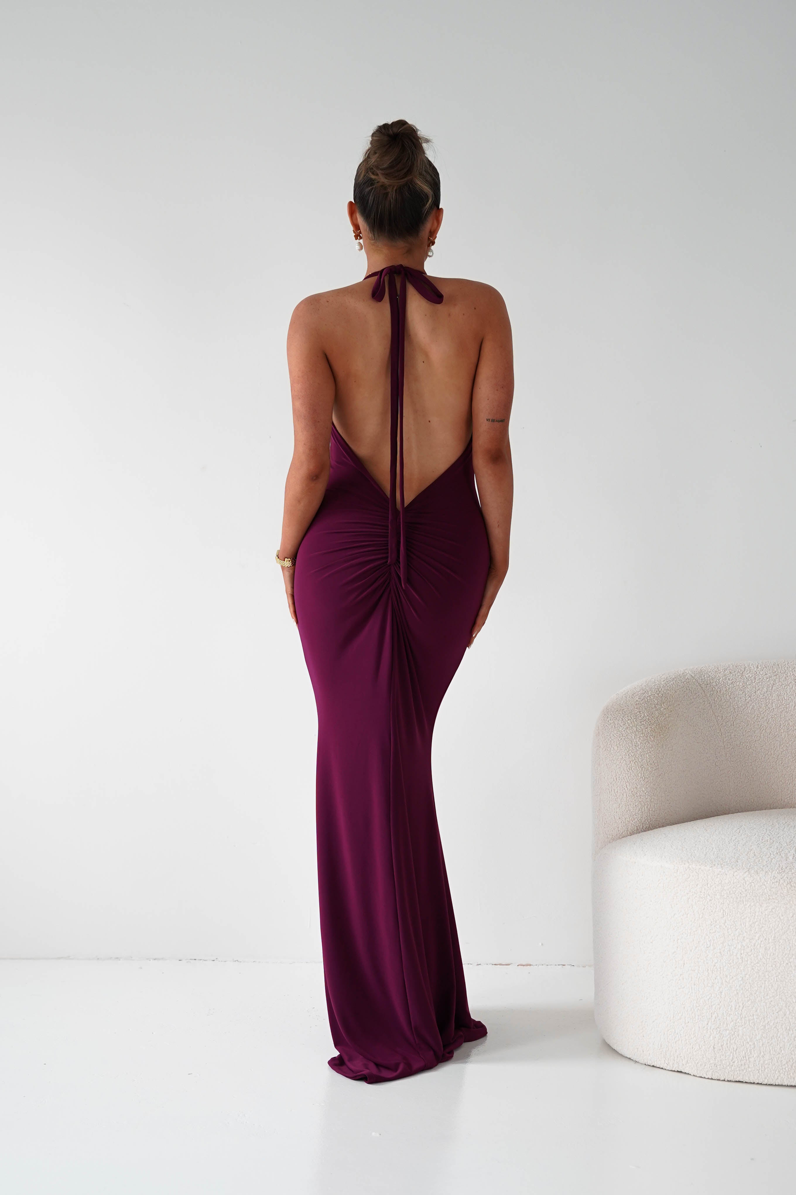 Oh Hello Clothing Women > Clothing > Dresses 1* DONE --CINDERALLA-T506-WINE MAXI DRESS (Copy) (Copy)