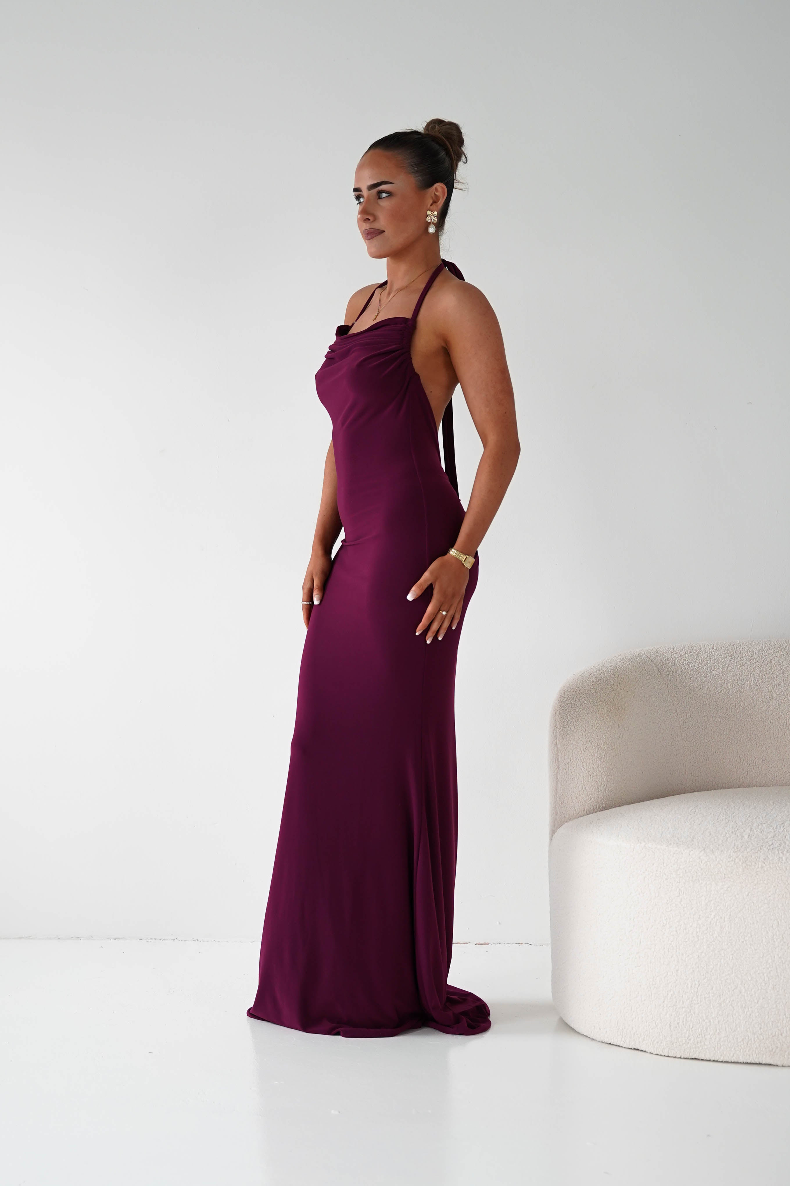Oh Hello Clothing Women > Clothing > Dresses 1* DONE --CINDERALLA-T506-WINE MAXI DRESS (Copy) (Copy)