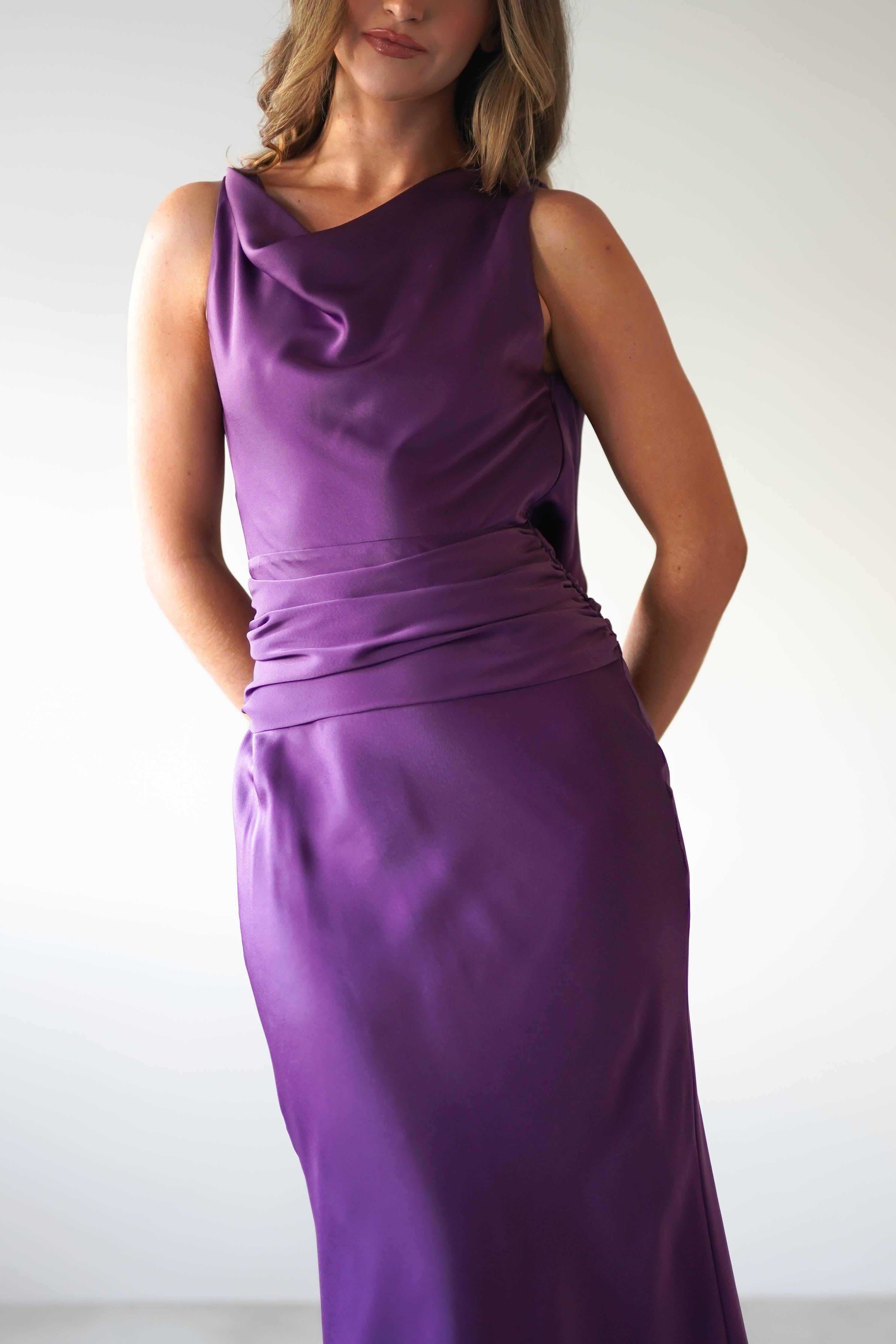 River Backless Maxi Dress | Deep Purple | Oh Hello Clothing | XS (6)