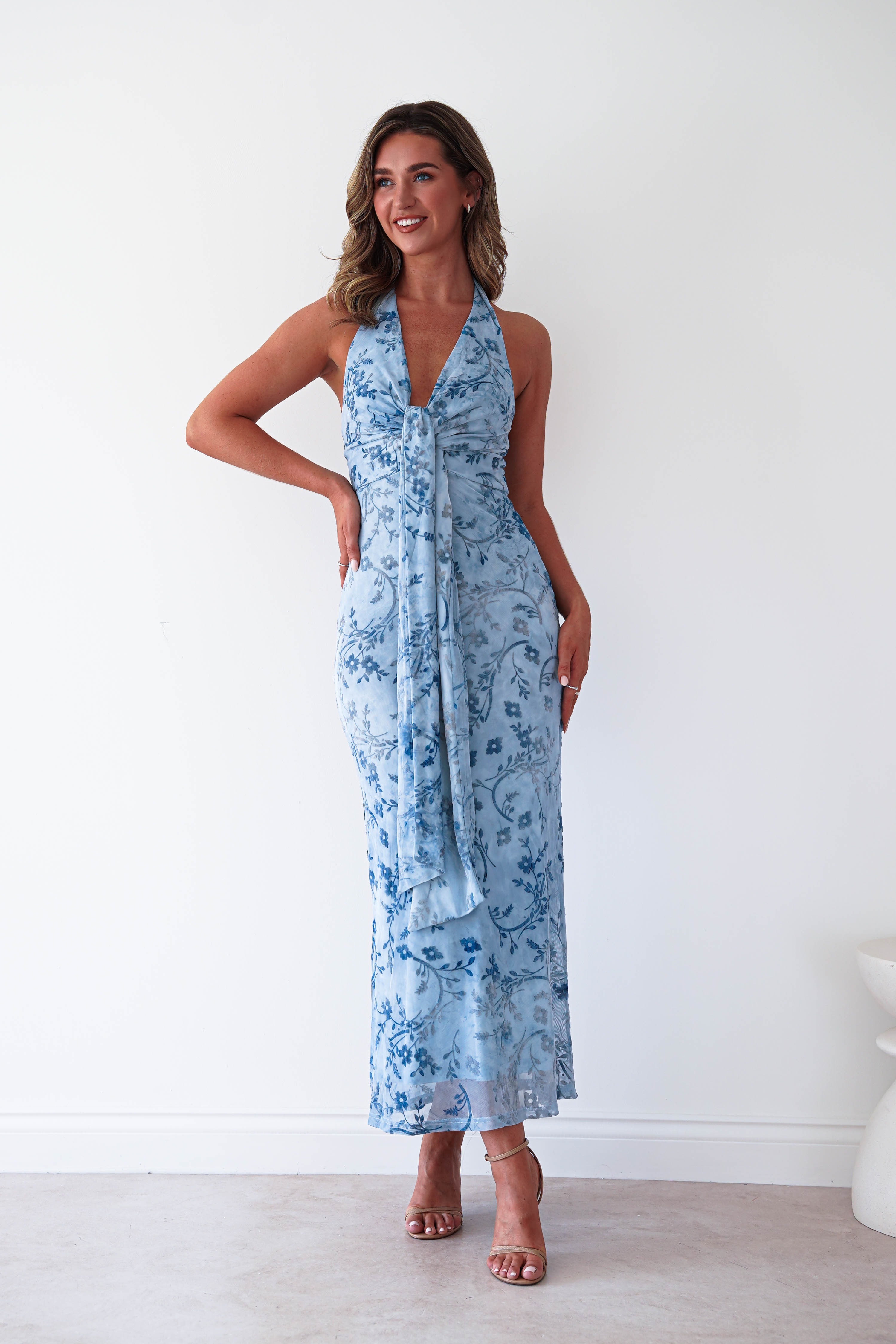 Oh Hello Clothing Women > Clothing > Dresses 1 *DONE CM6570J02 BLUE JAQUARD (LIKE TARA) KAARLO