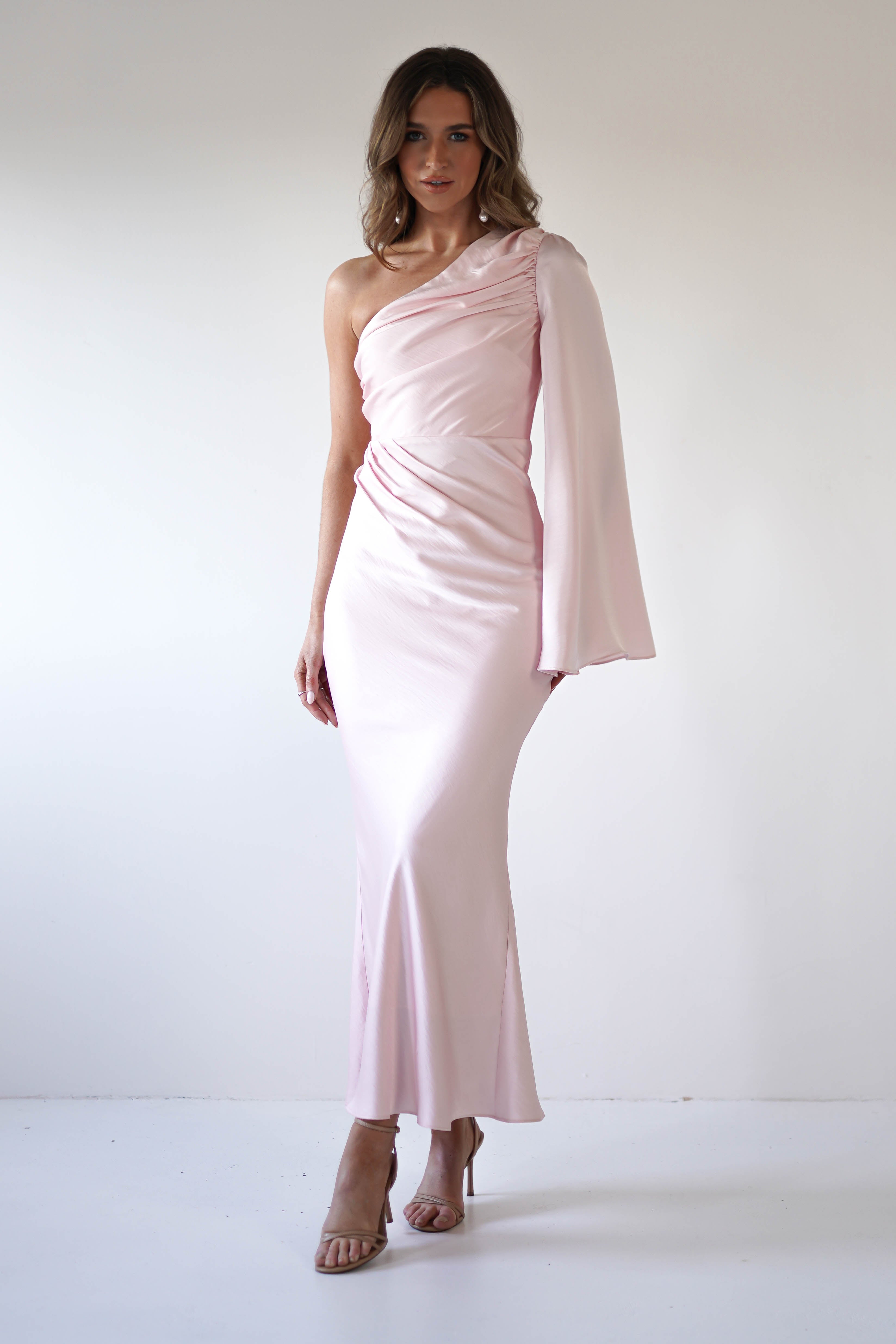 Sylvana Silky Maxi Dress | Pink - Oh Hello Clothing