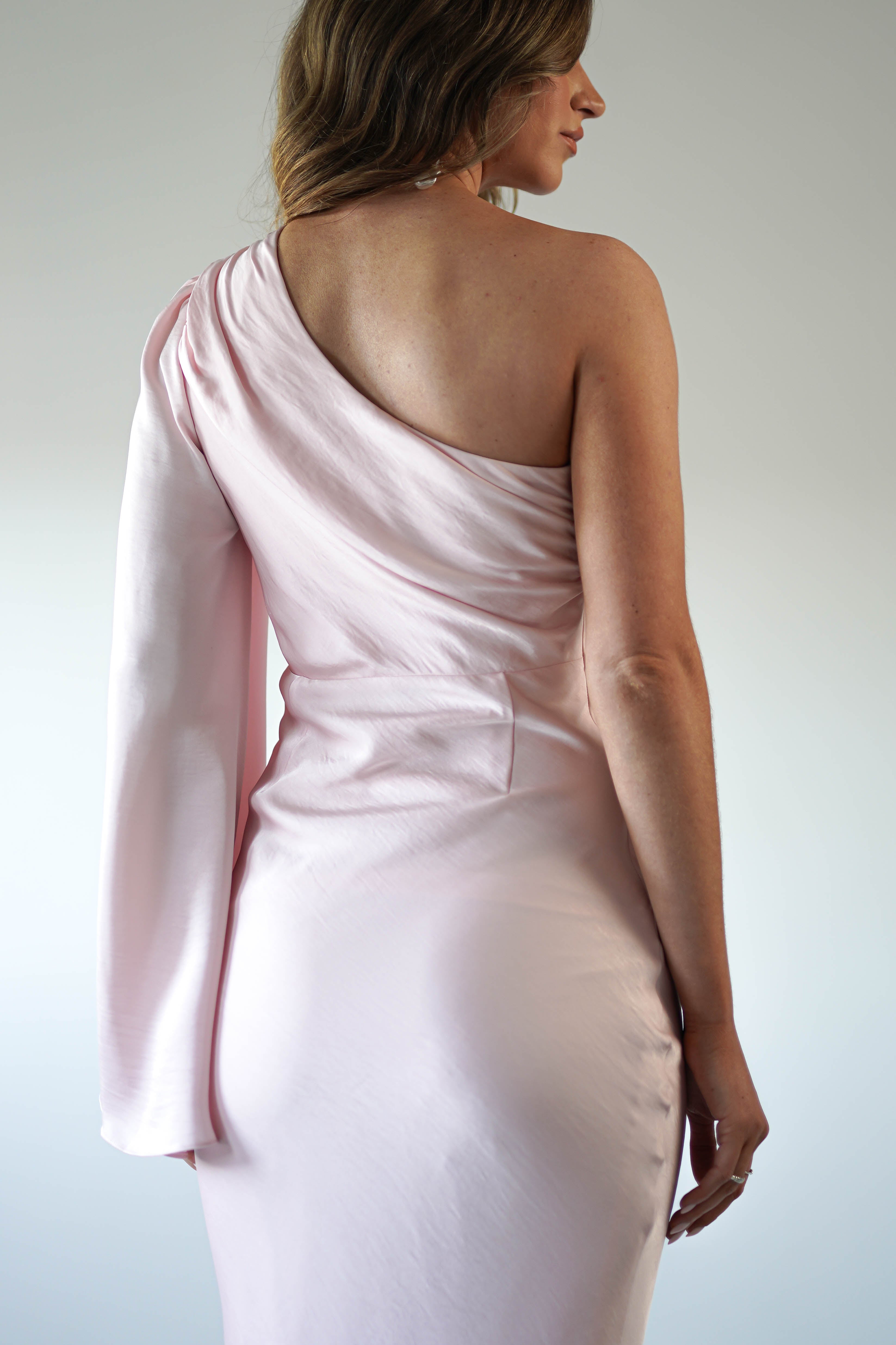 Sylvana Silky Maxi Dress | Pink - Oh Hello Clothing