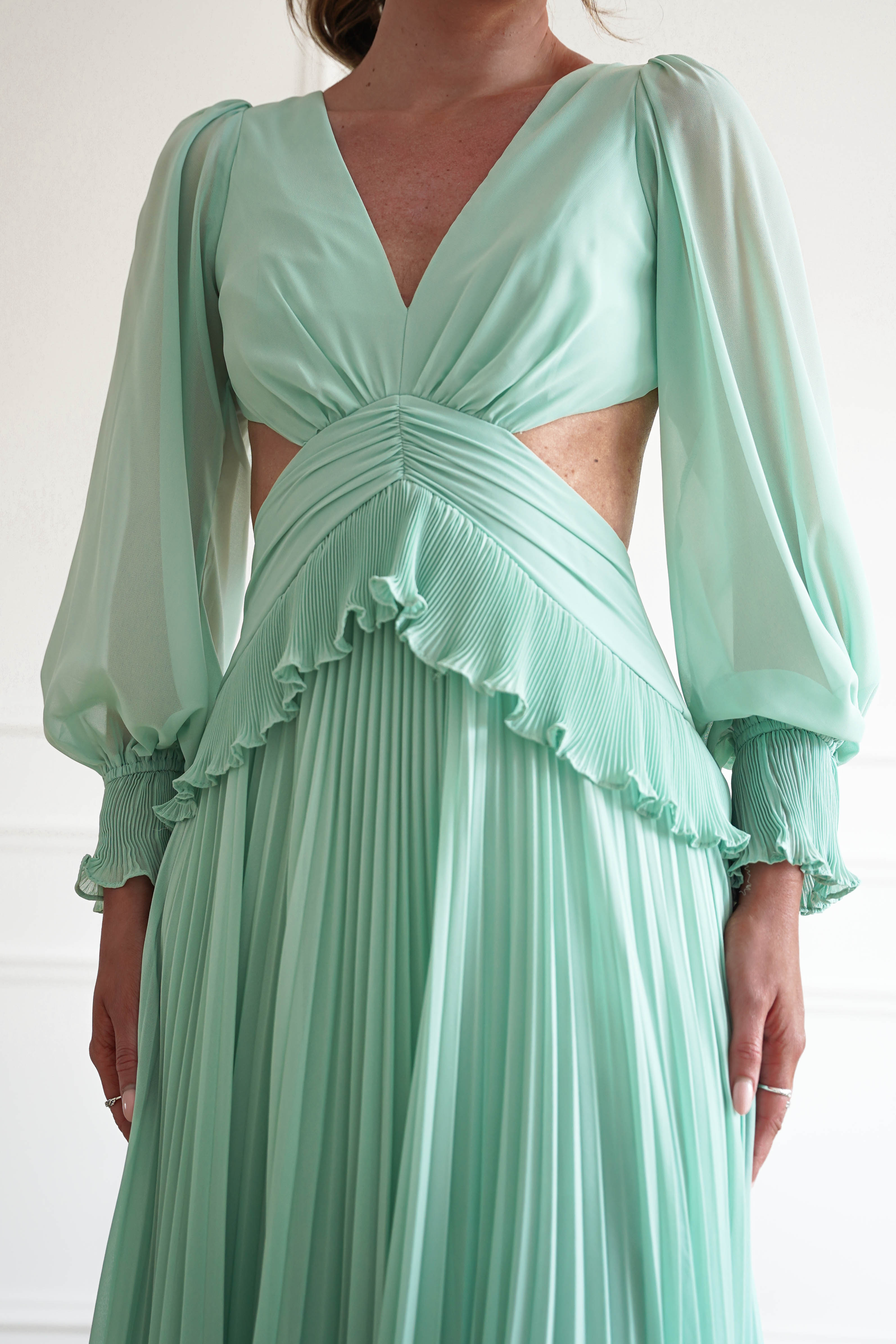 Oh Hello Clothing Women > Clothing > Dresses 1*DONE- Middleton Pleated Maxi Dress | New colour sage