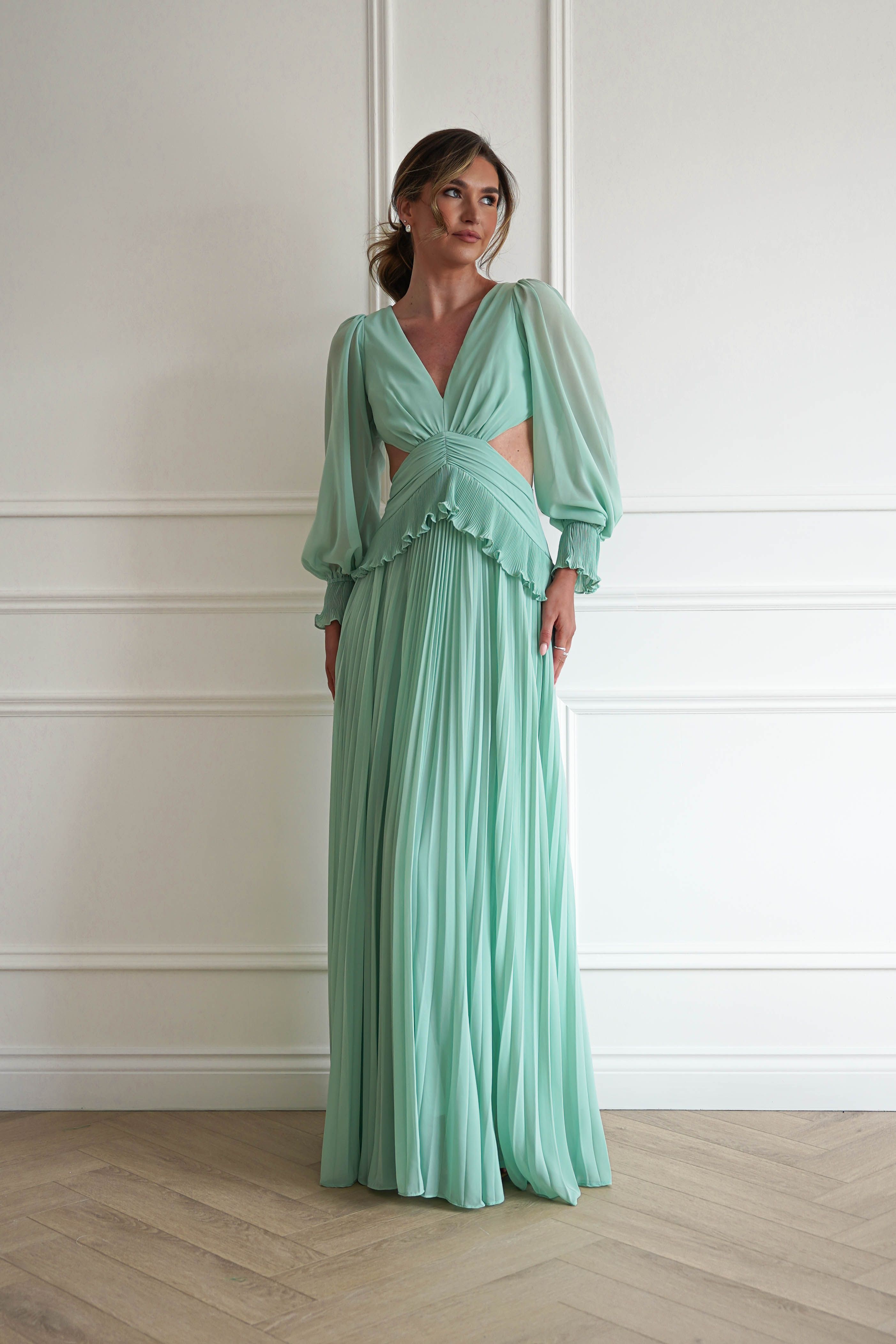 Oh Hello Clothing Women > Clothing > Dresses 1*DONE- Middleton Pleated Maxi Dress | New colour sage