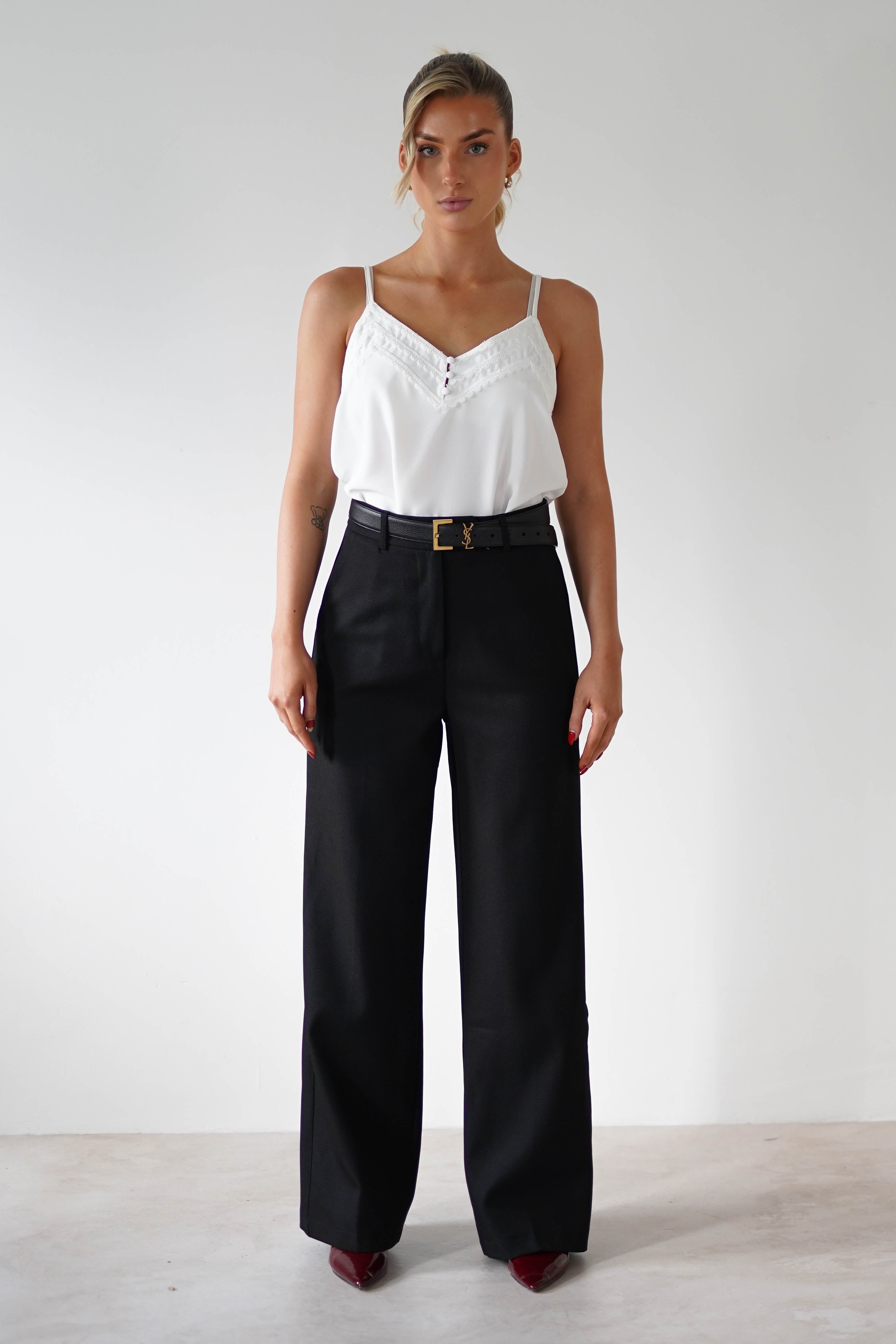 Carey Tailored Pants | Black | Oh Hello Clothing | S (8)