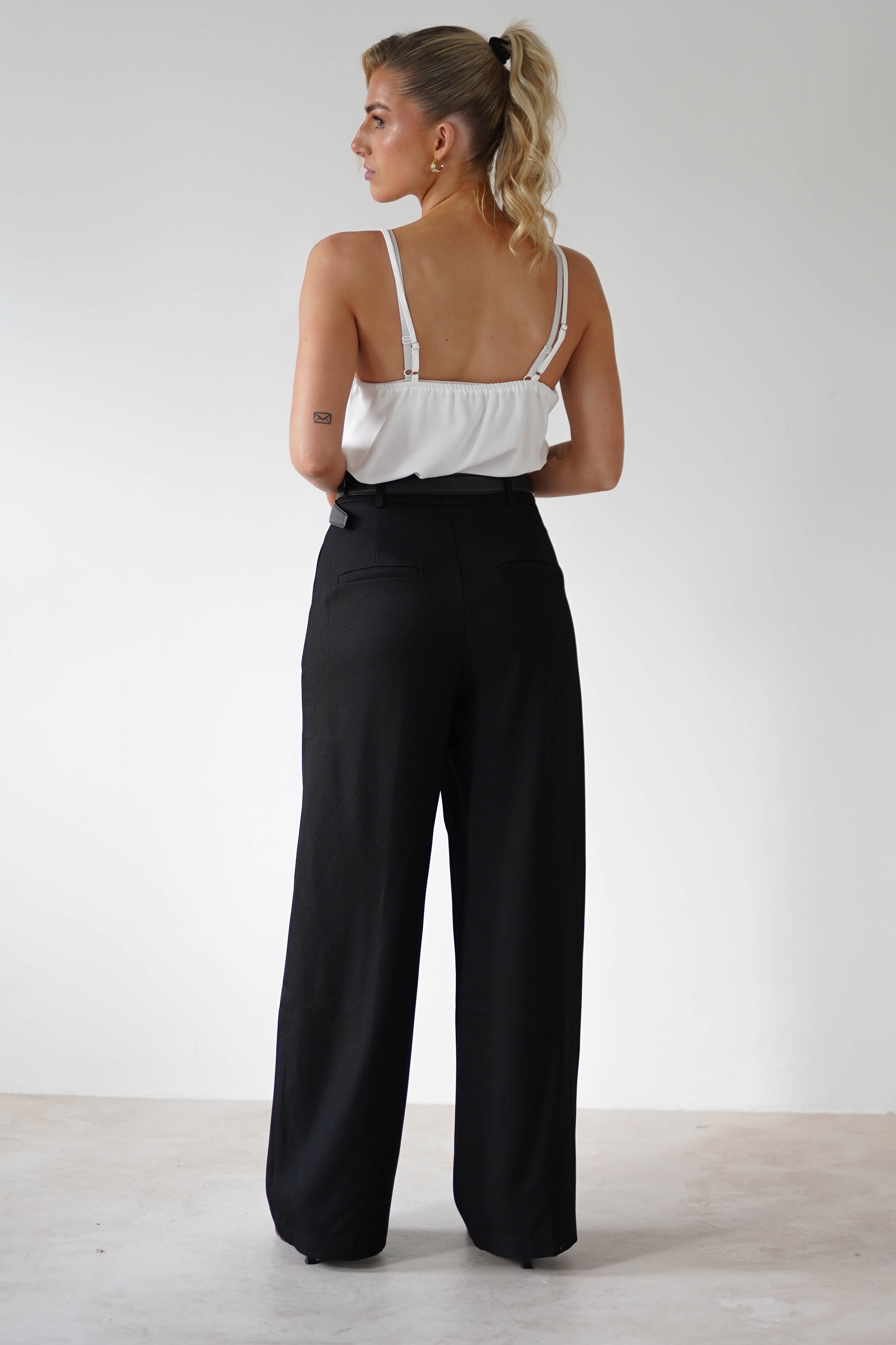 Carey Tailored Pants | Black | Oh Hello Clothing | S (8)