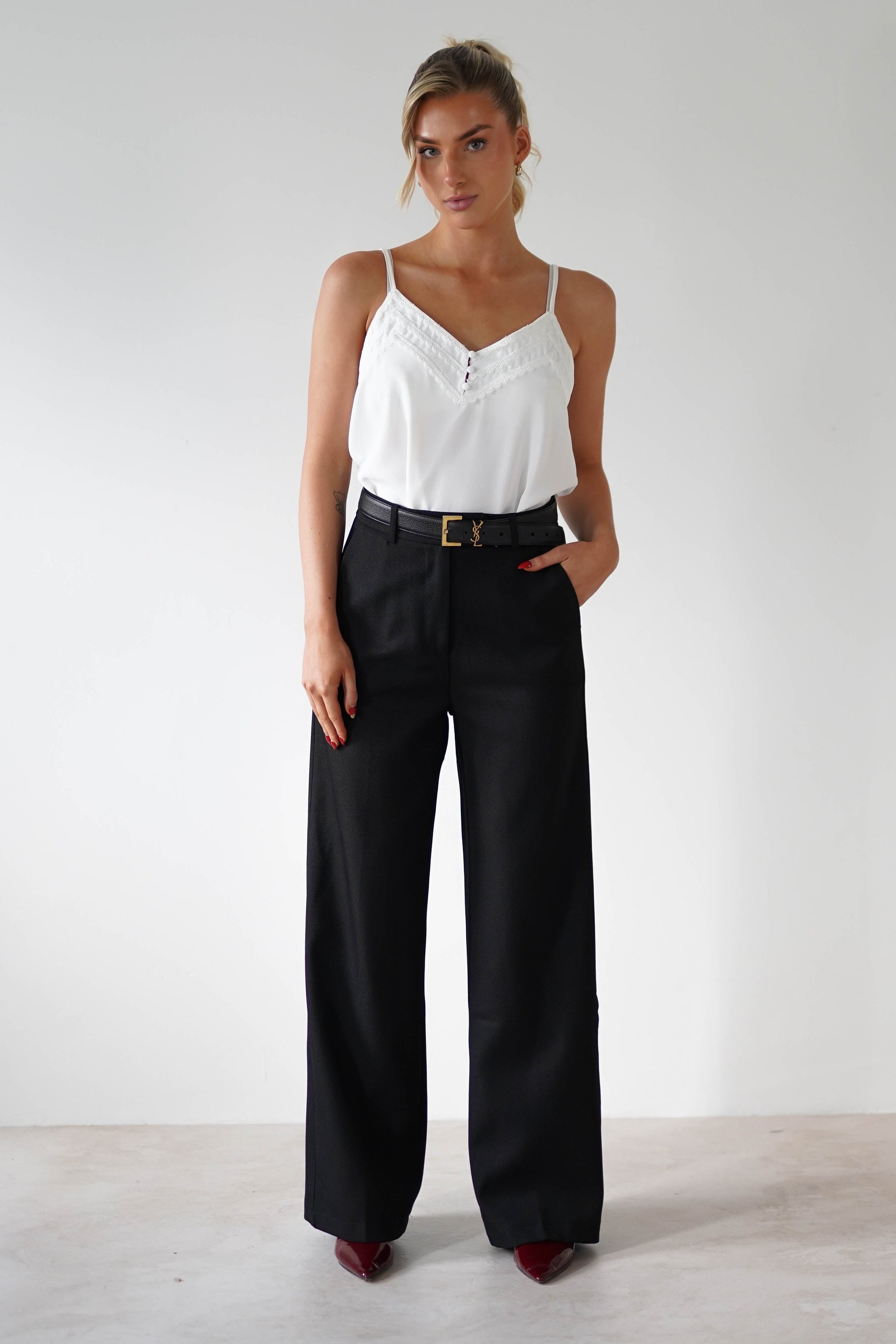 Carey Tailored Pants Black