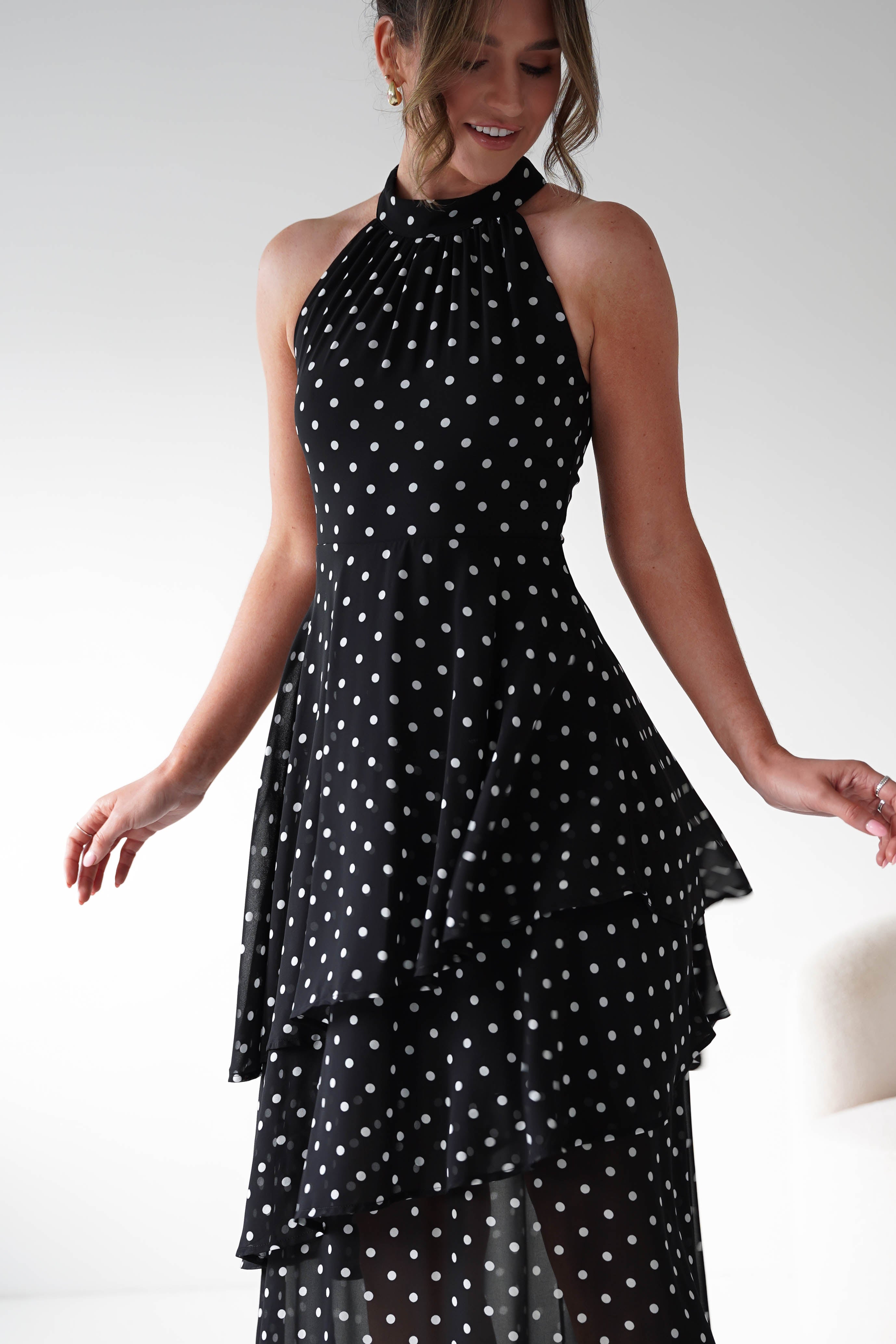 Oh Hello Clothing Women > Clothing > Dresses 1*DONE -POLKA DOT DRESS-SAMPLE
