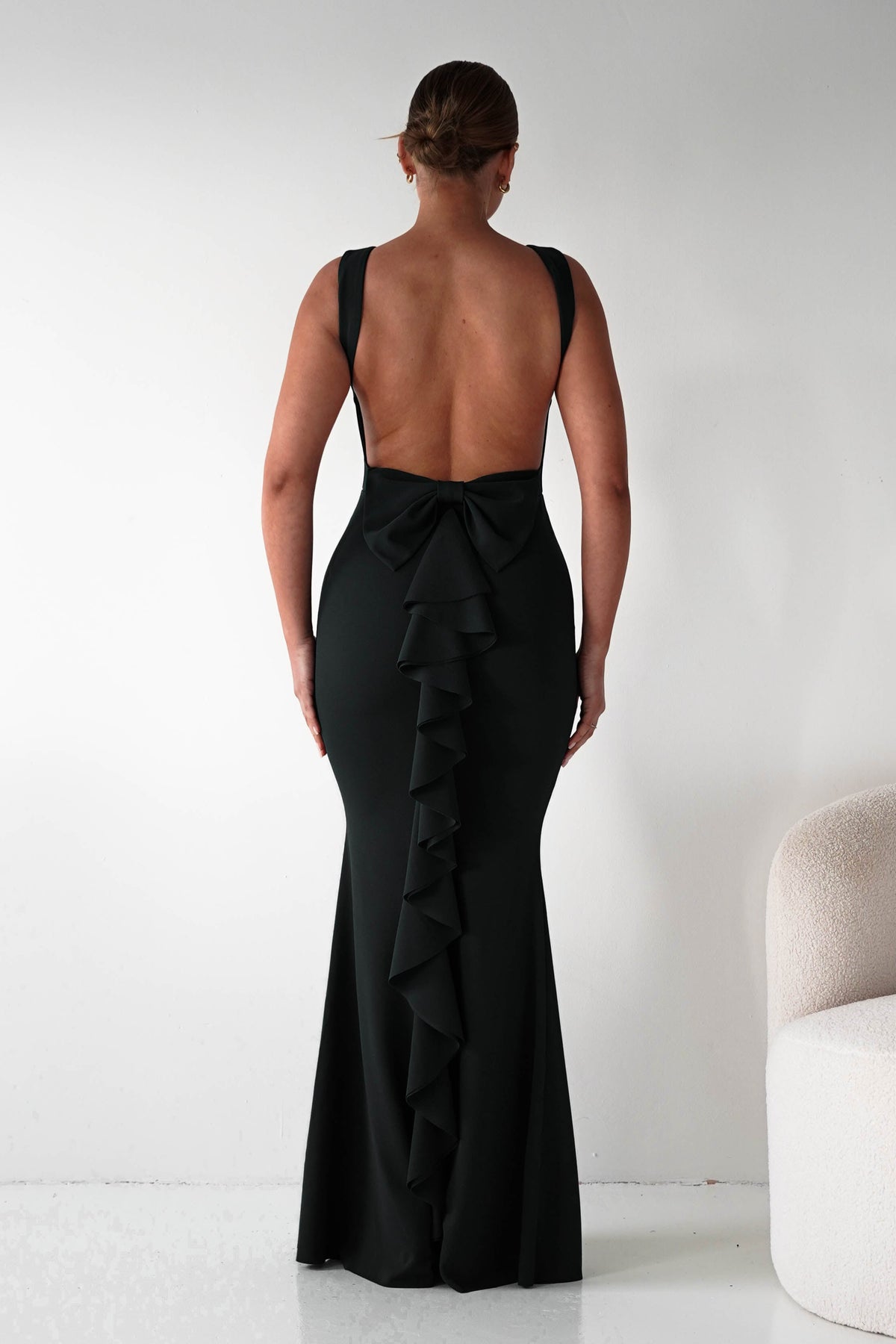 Oh Hello Clothing Women > Clothing > Dresses 1*DONE- Samantha Bow Detail Maxi Dress | BLACK