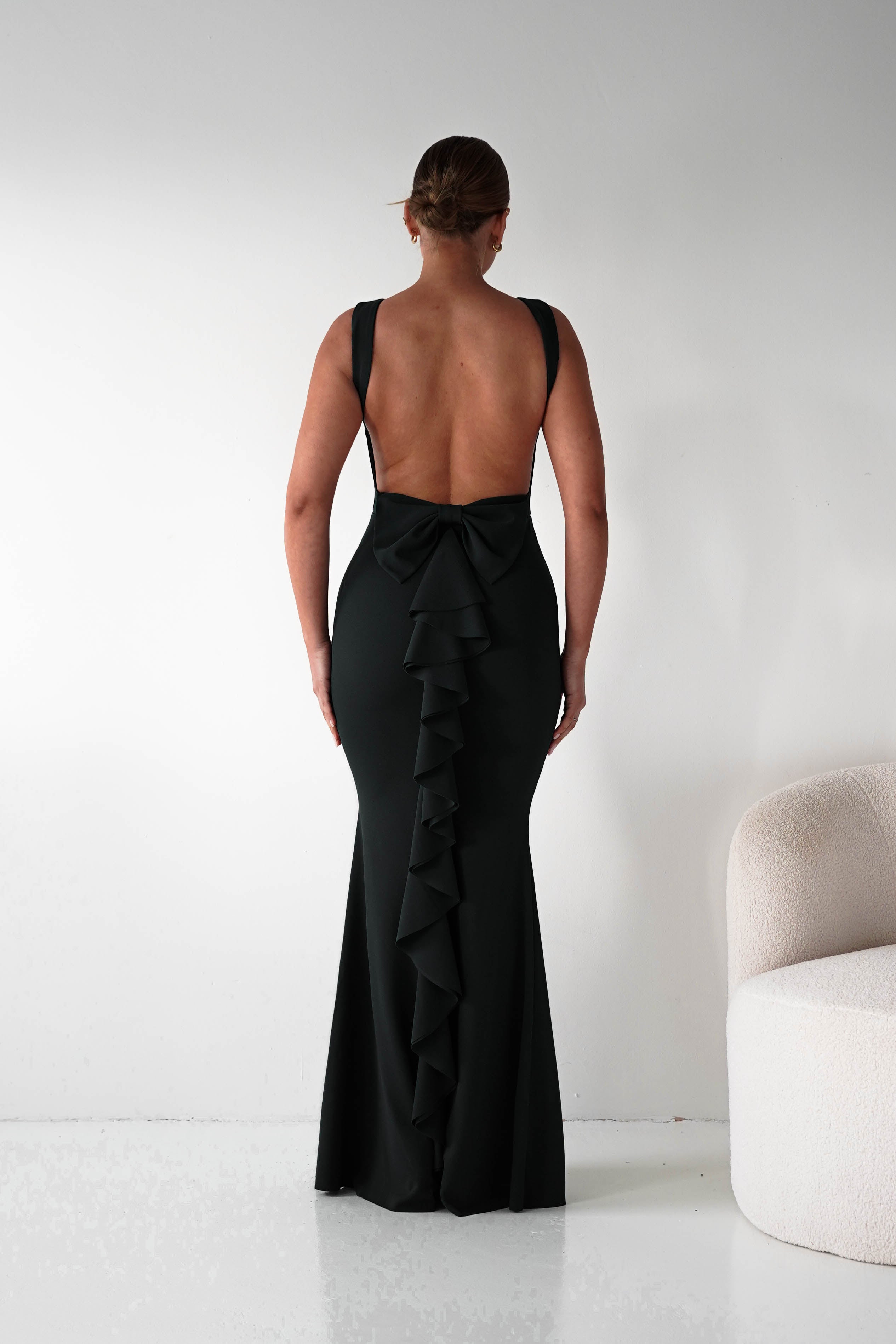 Oh Hello Clothing Women > Clothing > Dresses 1*DONE- Samantha Bow Detail Maxi Dress | BLACK