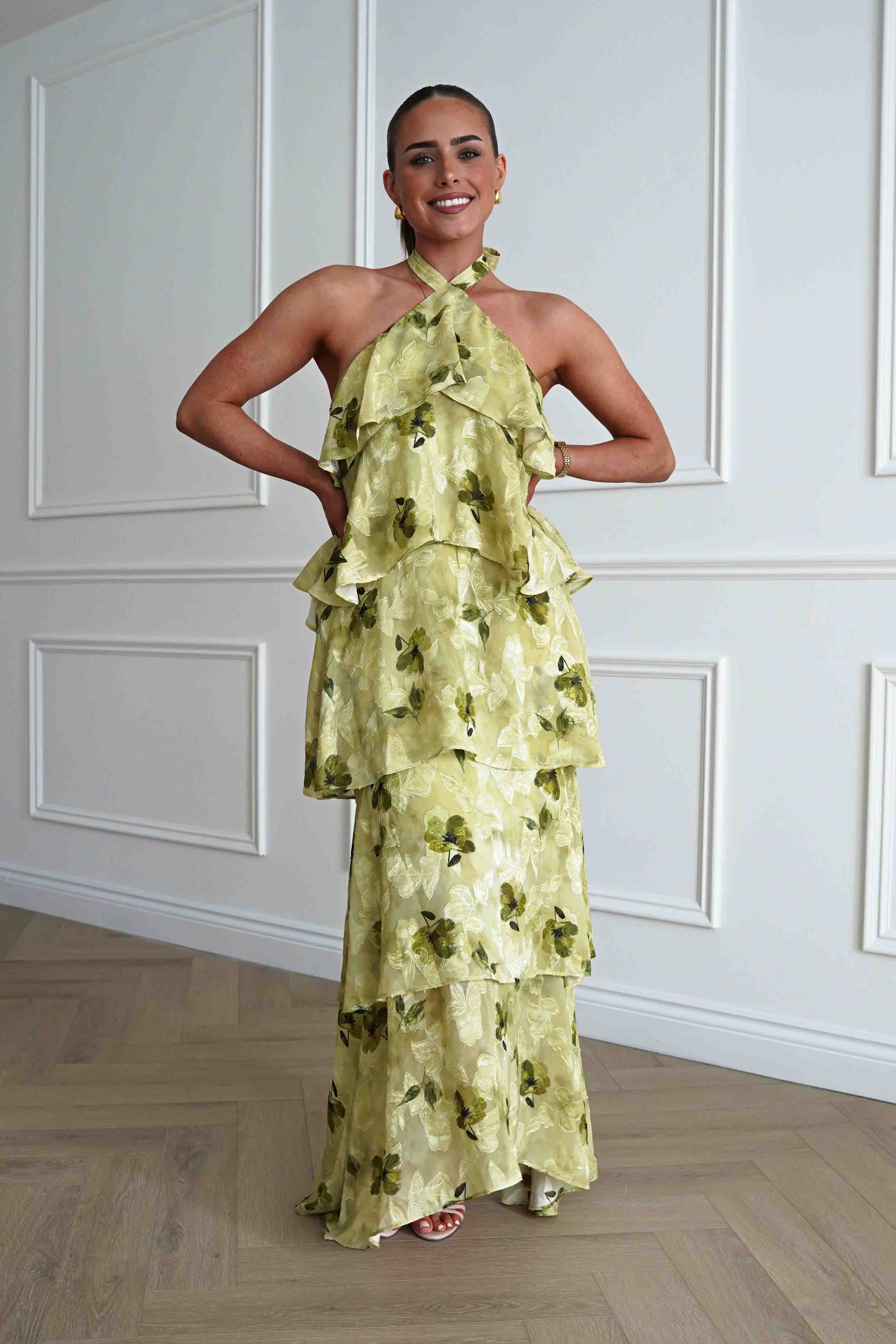 Oh Hello Clothing Women > Clothing > Dresses 1*DONE- SAMPLE GREEN DRESS