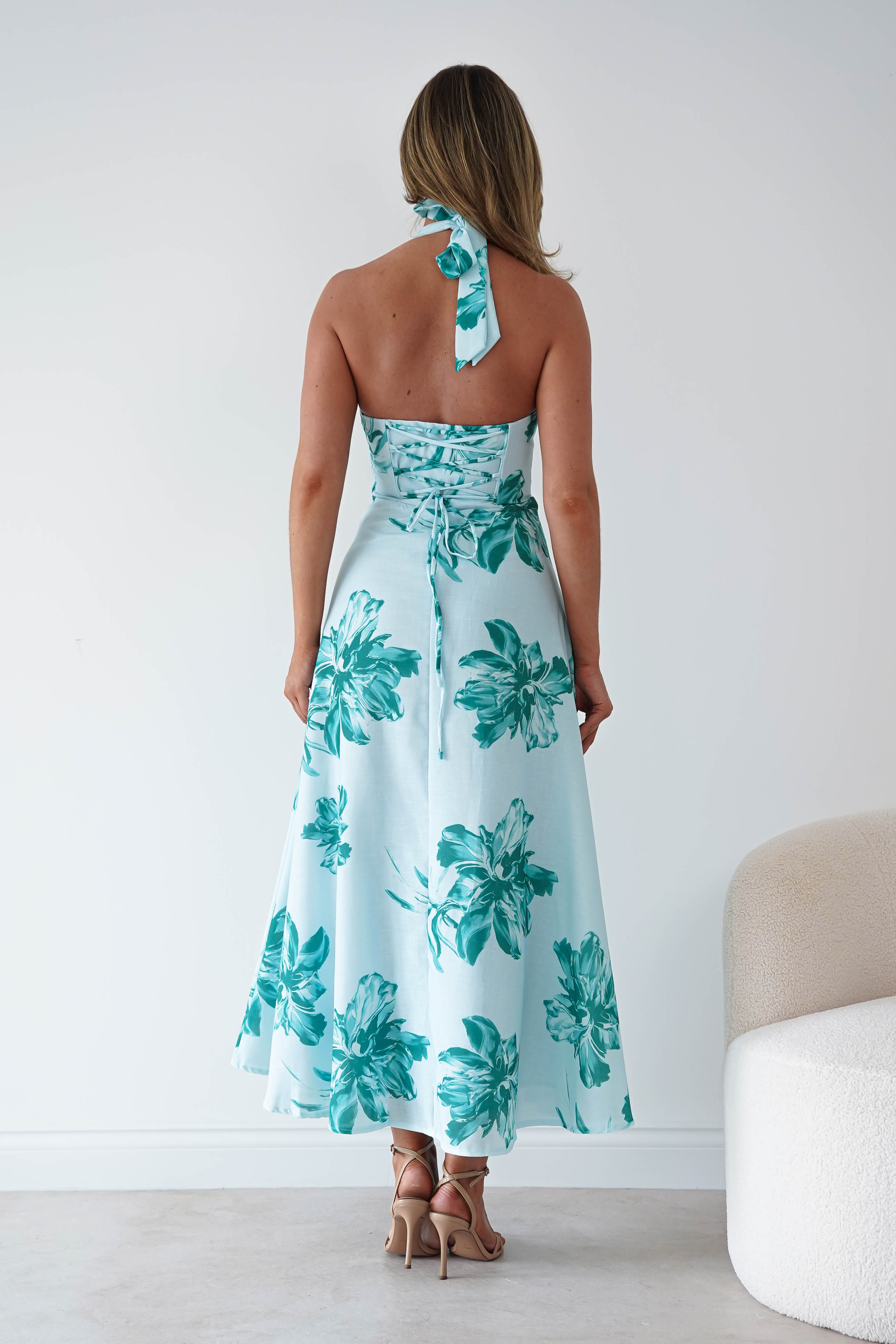 Oh Hello Clothing Women > Clothing > Dresses 1*DONE-sasha-64784d01-mint halter neck dress (Copy)