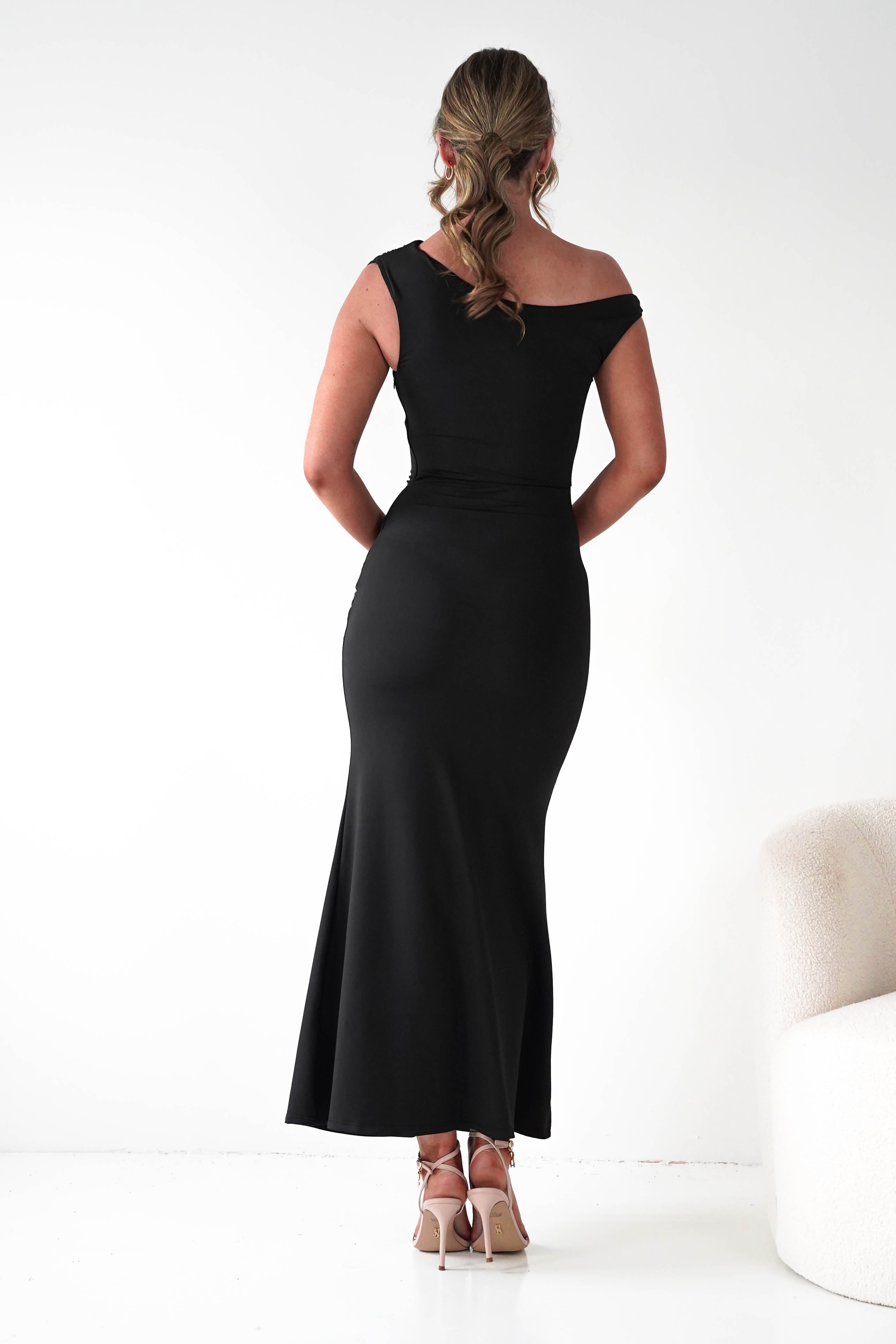 Oh Hello Clothing Dresses 1*DONE - Sleevless midi black dress-OH25027 (Copy)