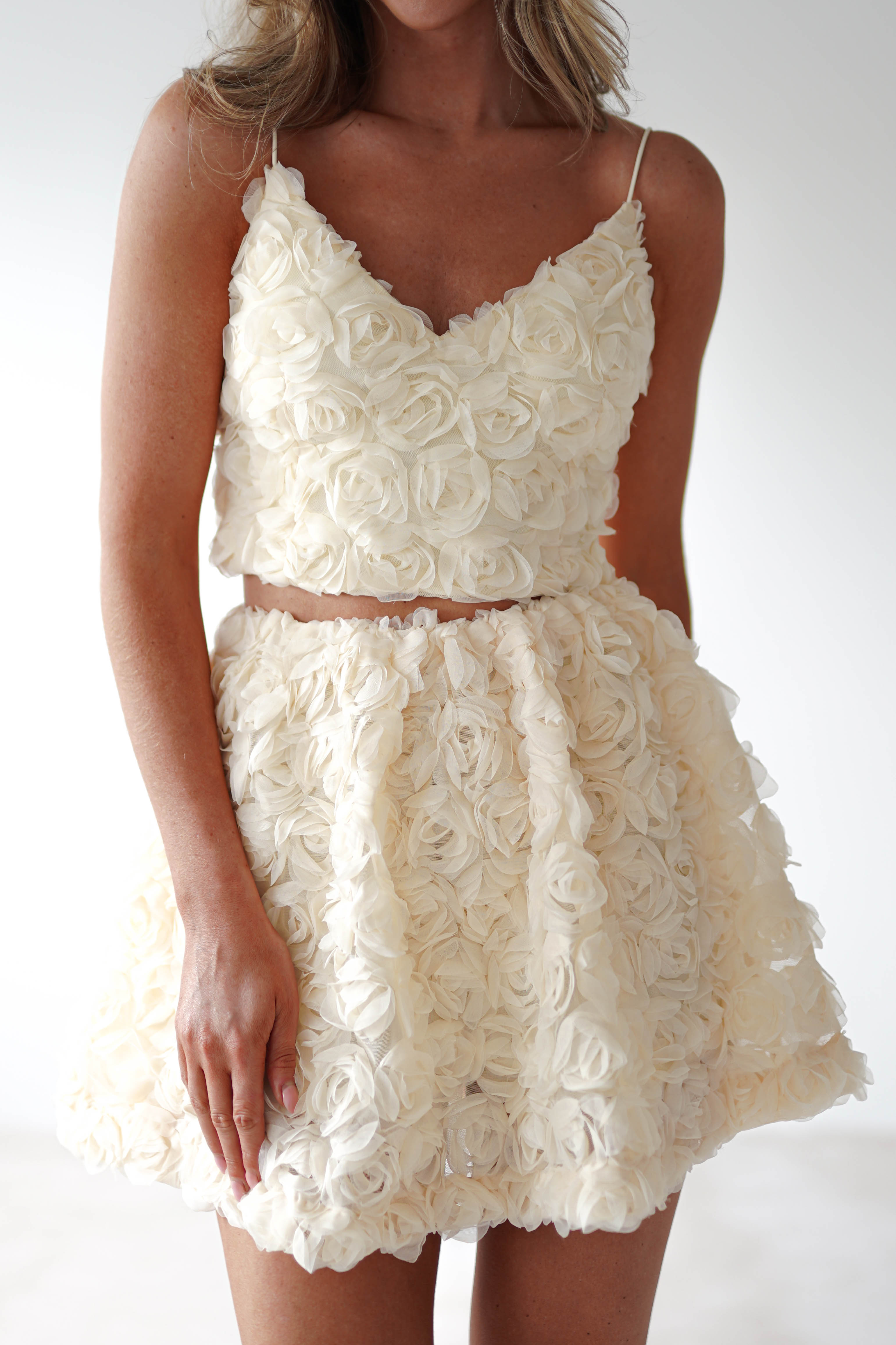 Lydia Floral-Appliqué Top & Skirt Set | Butter - Oh Hello Clothing