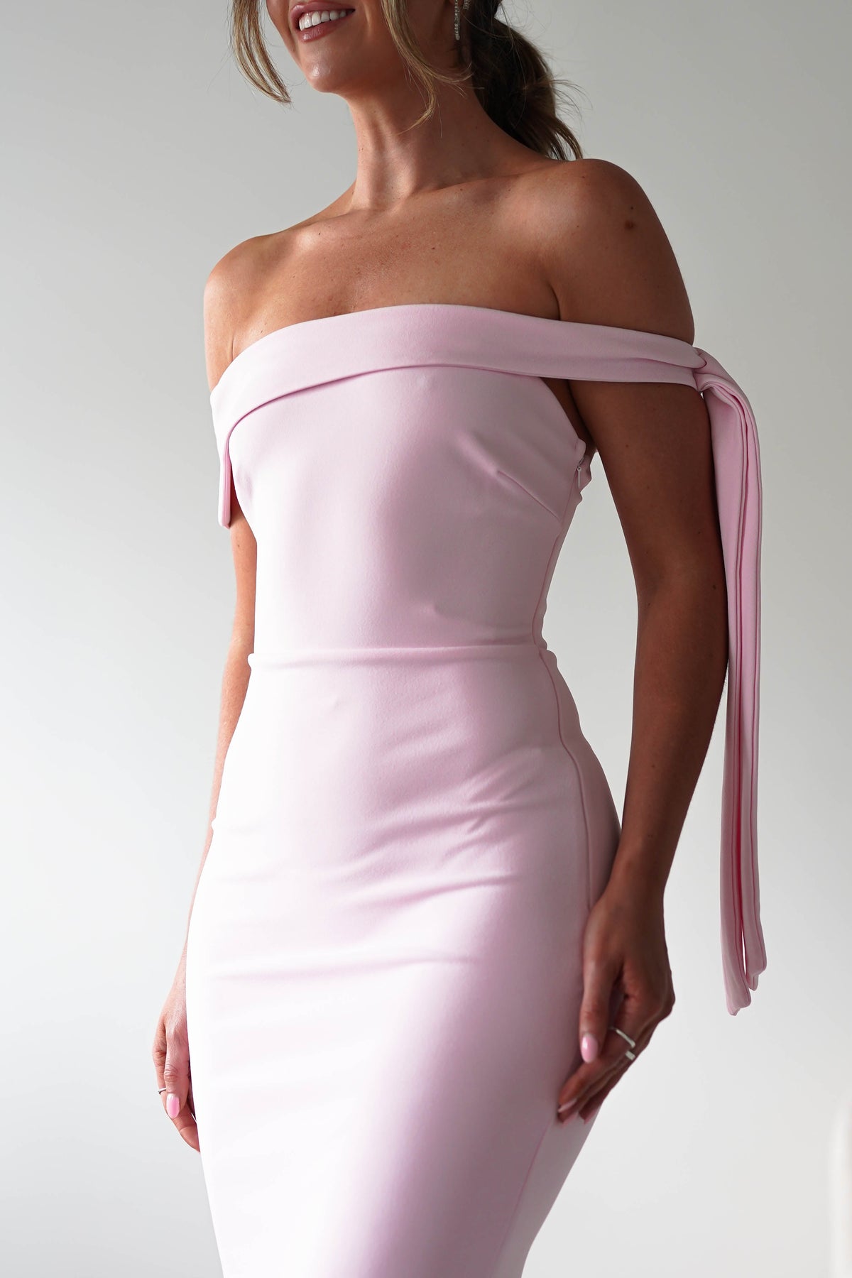 Amalthea Off the Shoulder Midaxi | Pink-Oh Hello Clothing
