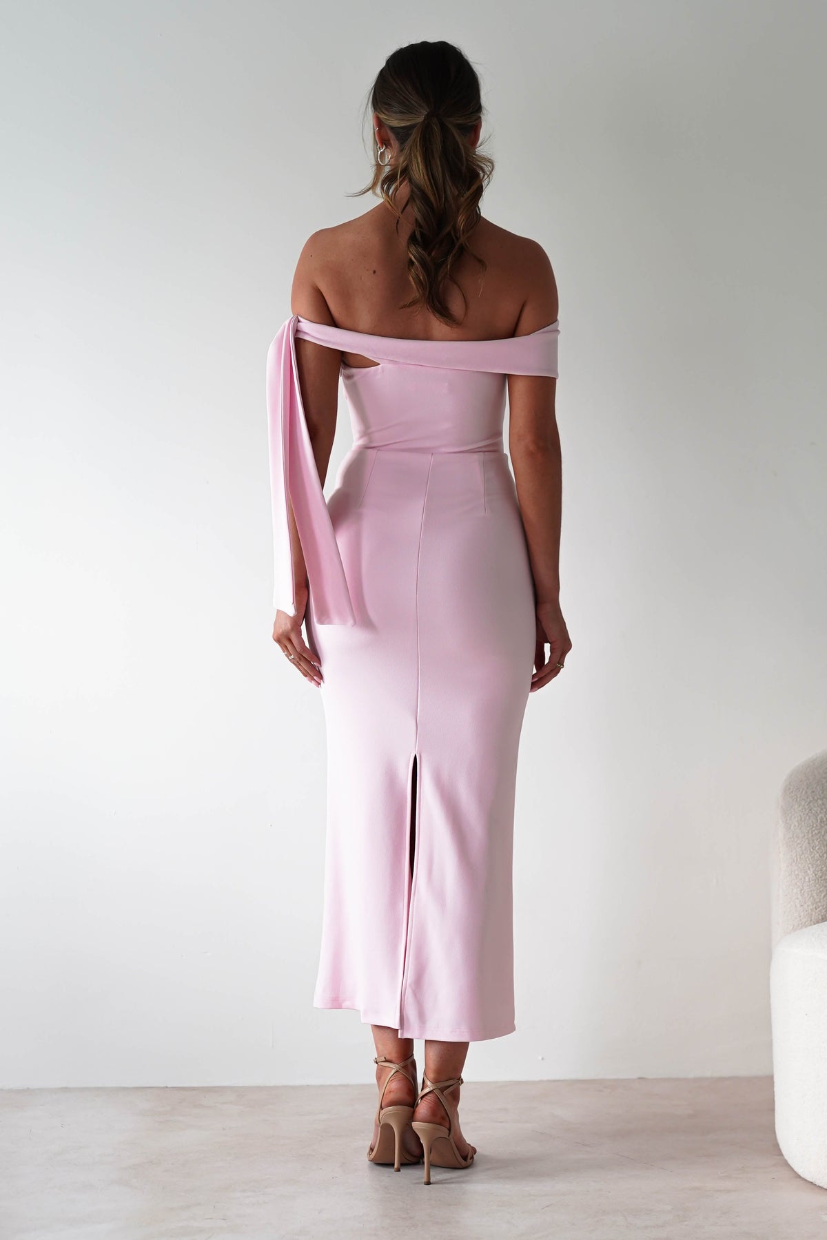 Amalthea Off the Shoulder Midaxi | Pink-Oh Hello Clothing