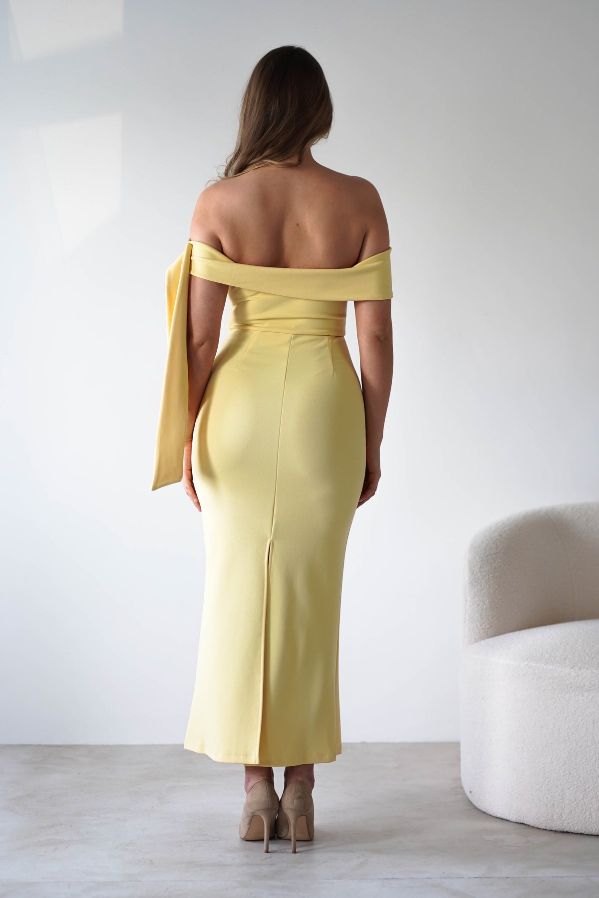 Amalthea Off the Shoulder Midaxi | Yellow-Oh Hello Clothing