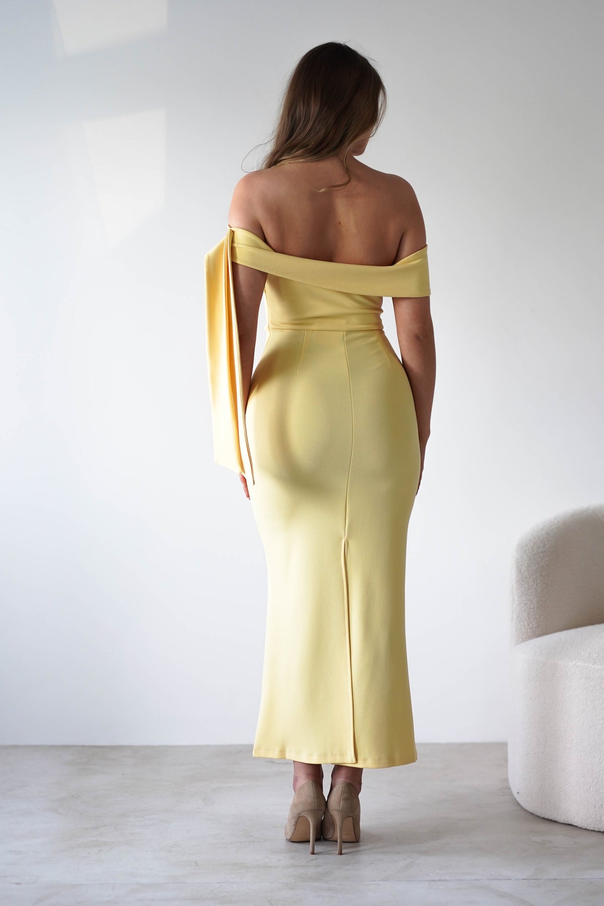 Amalthea Off the Shoulder Midaxi | Yellow-Oh Hello Clothing