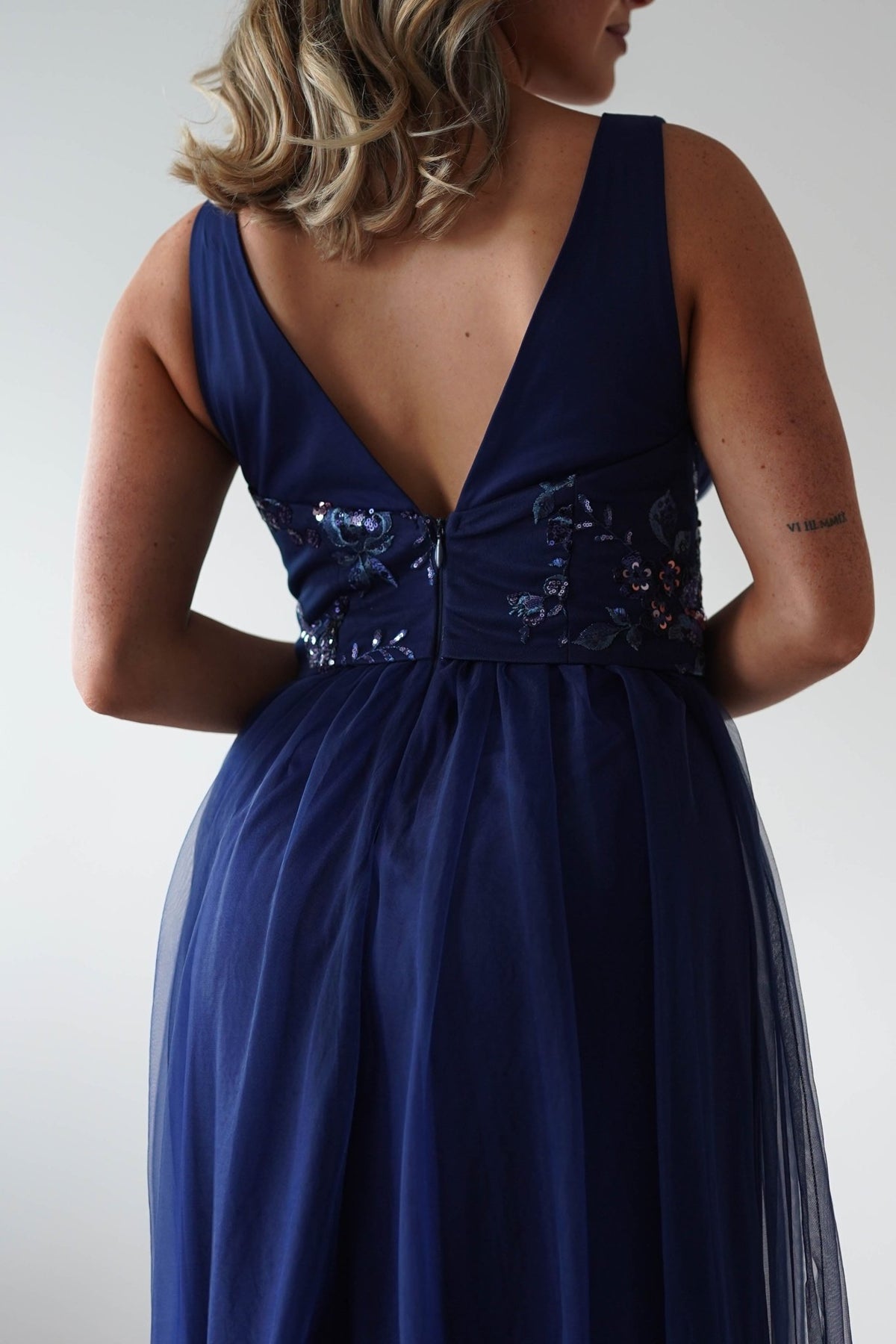 Cecilia Tulle Maxi Dress | Navy-Oh Hello Clothing