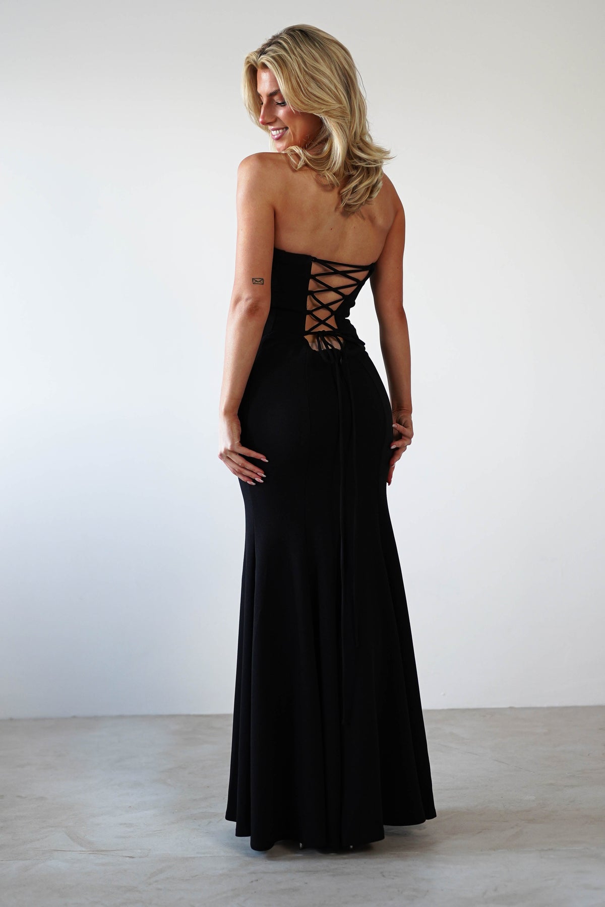 Charla Bodycon Maxi Gown | Black-Oh Hello Clothing