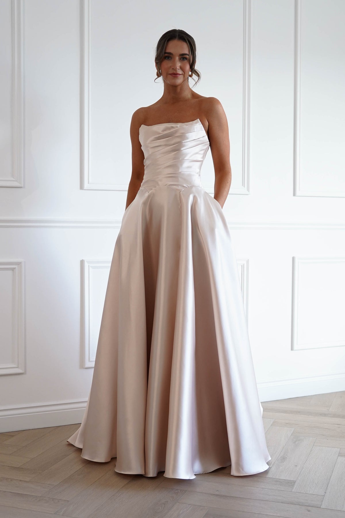 Oh Hello Clothing Women > Clothing > Dresses *DONE-F&P| 835178| TAUPE GOWN (Copy)