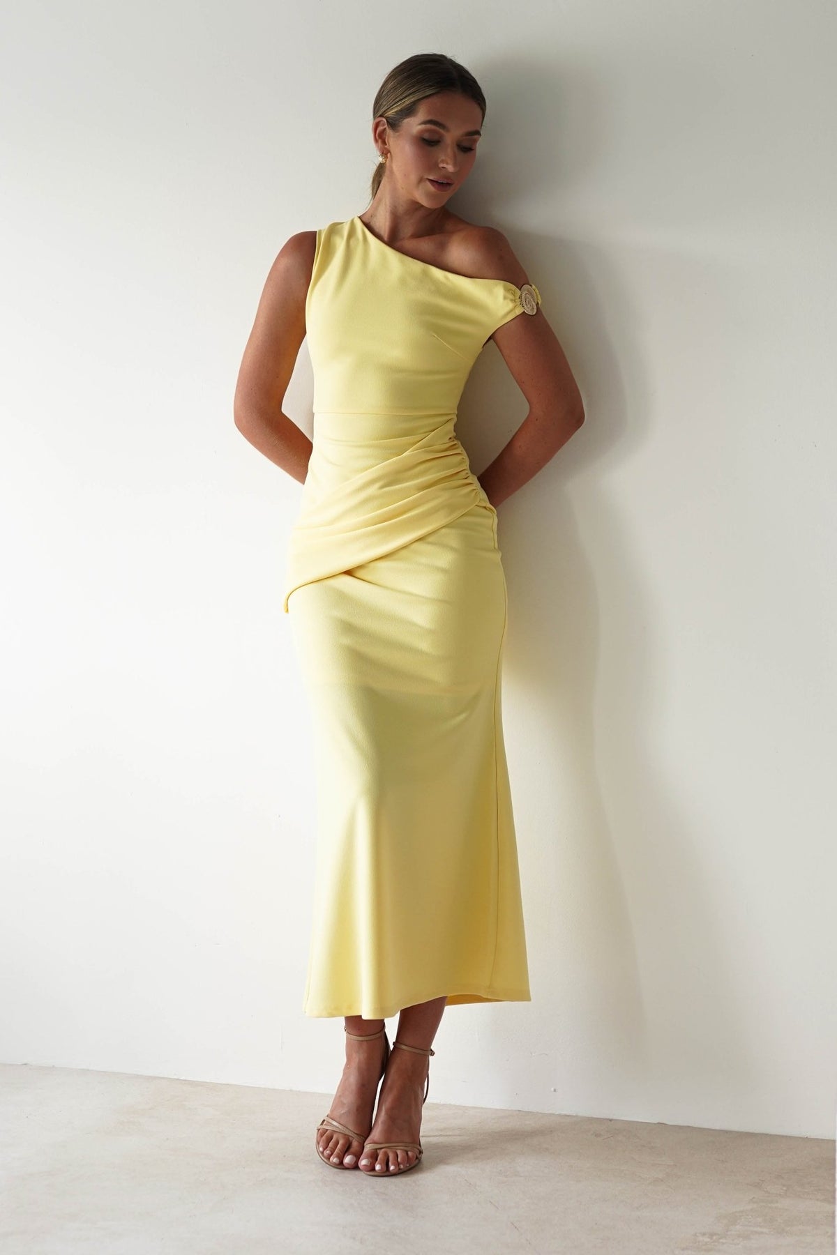 Libra Bodycon Maxi Dress | Yellow-Oh Hello Clothing