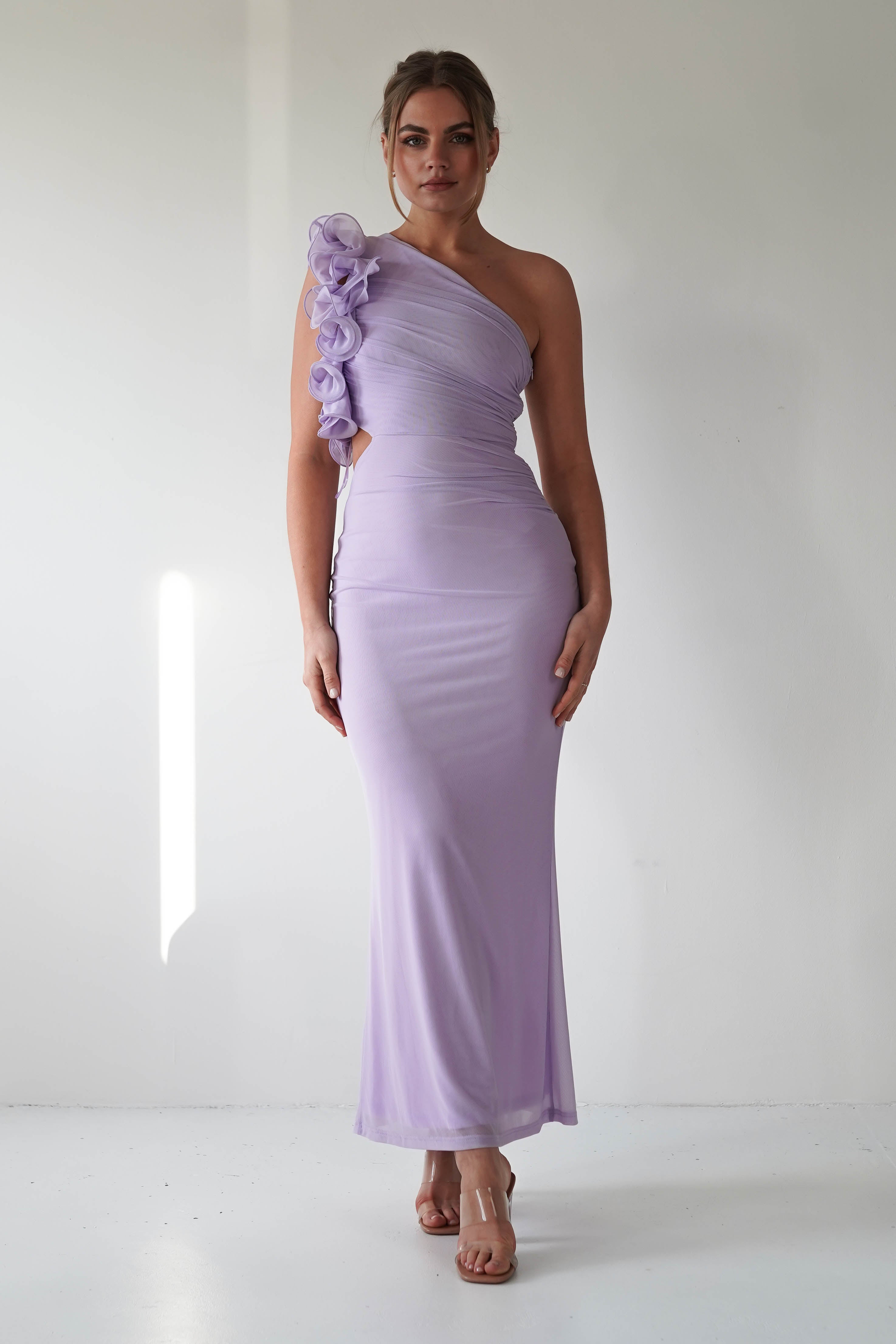 Sydney Bodycon Maxi Dress | Lilac | Oh Hello Clothing | XS (6)