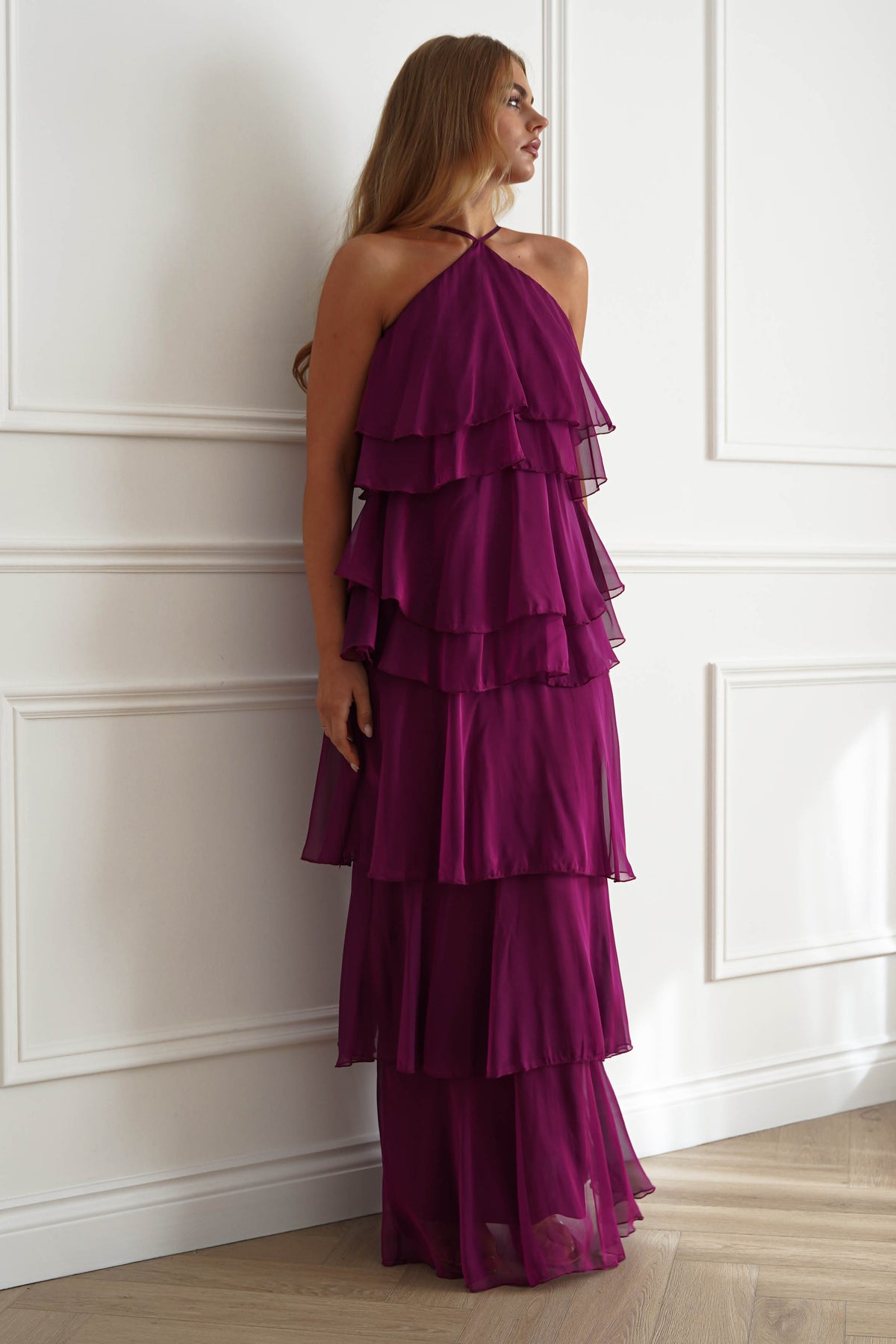 Liora Soft Ruffle Maxi Dress | Plum-Oh Hello Clothing