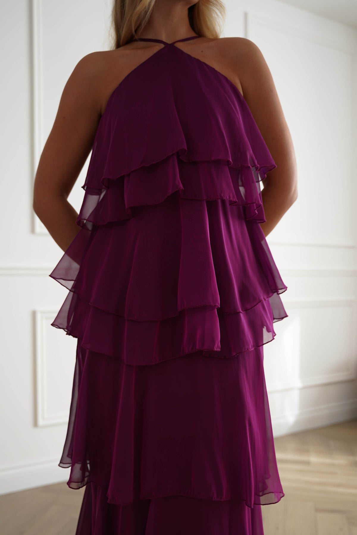 Liora Soft Ruffle Maxi Dress | Plum-Oh Hello Clothing