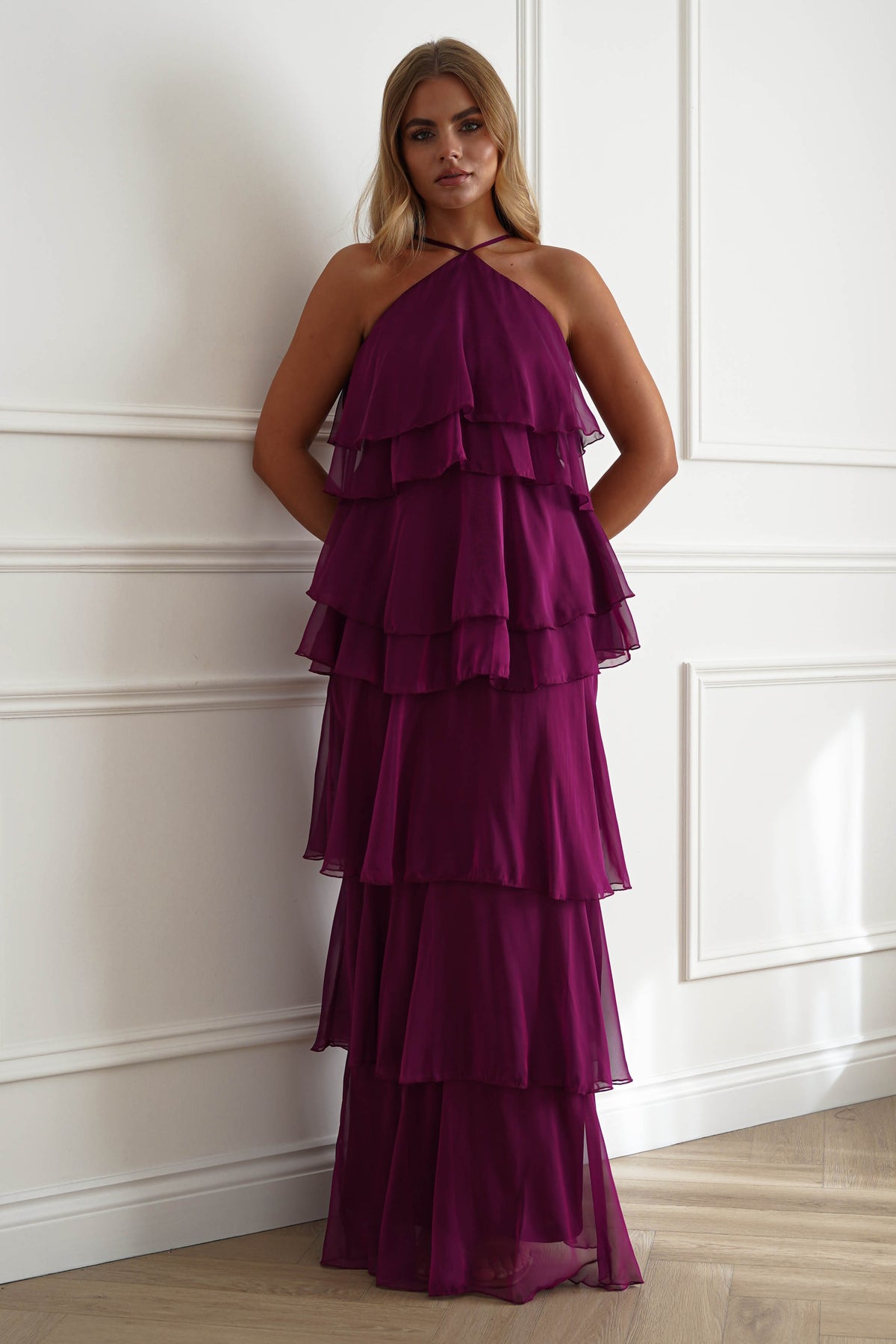 Liora Soft Ruffle Maxi Dress | Plum-Oh Hello Clothing