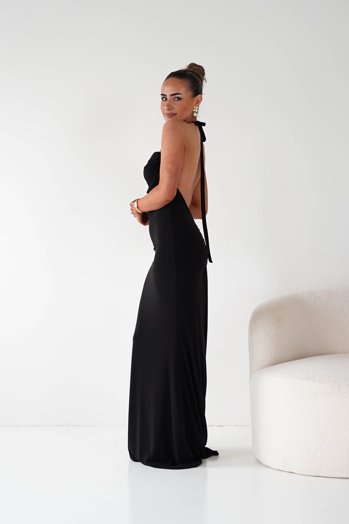 Maia Multi-Way Bodycon Maxi Dress | Black-Oh Hello Clothing