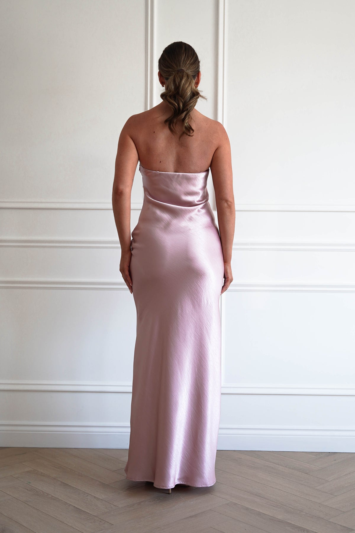 Majella Soft Stain Floral Appliqué Maxi Dress | Blush-Oh Hello Clothing