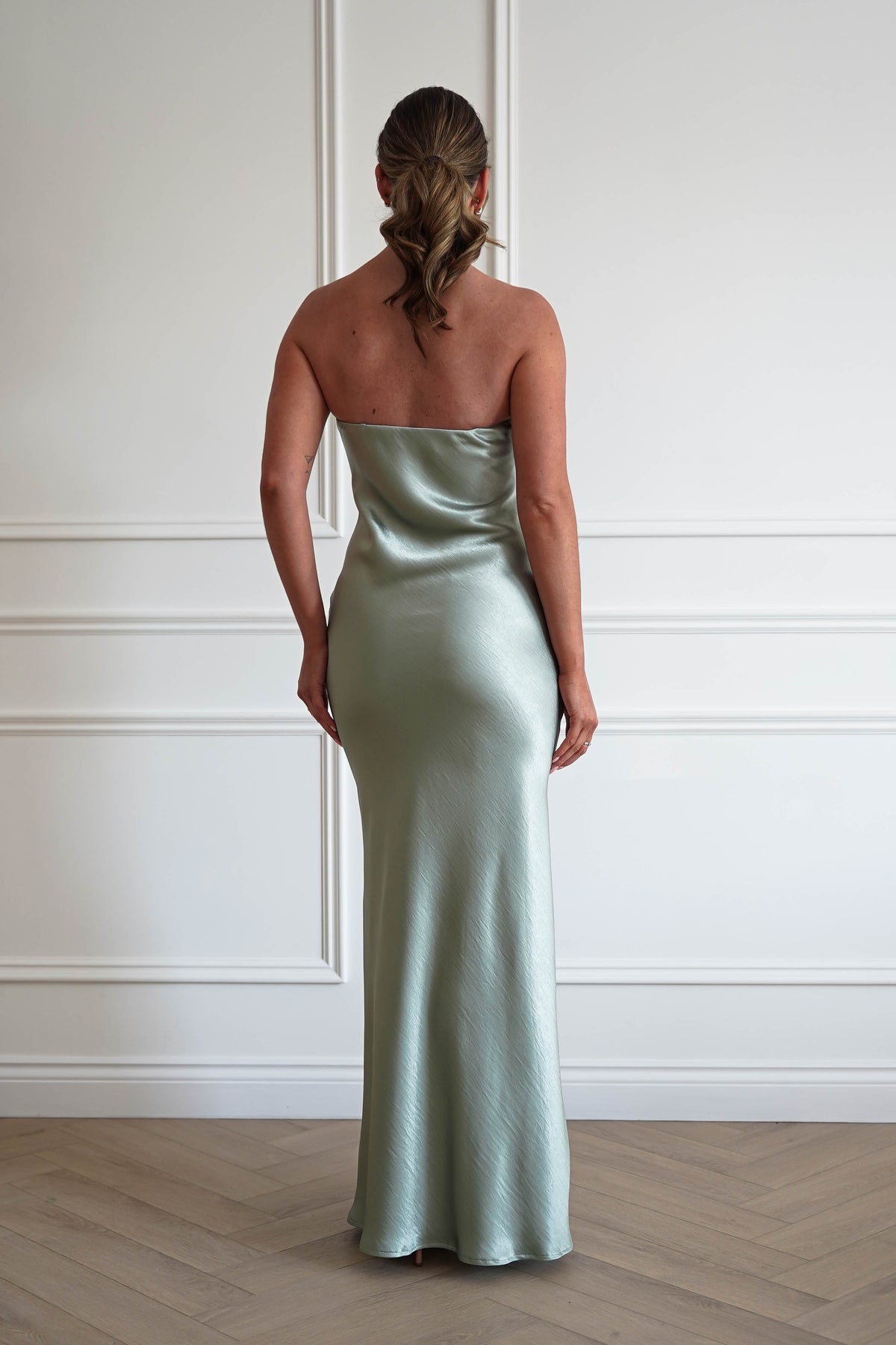Majella Soft Stain Floral Appliqué Maxi Dress | Sage-Oh Hello Clothing