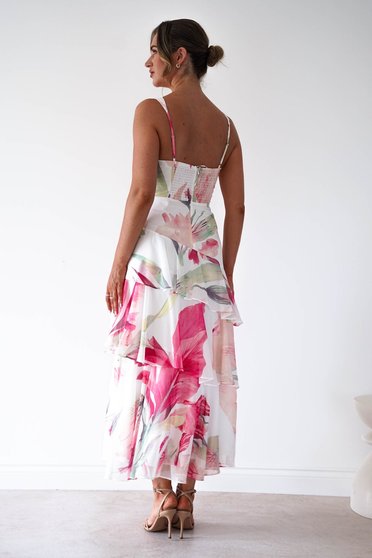 Marisol Floral Print Tiered Maxi Dress | Mixed Print-Oh Hello Clothing