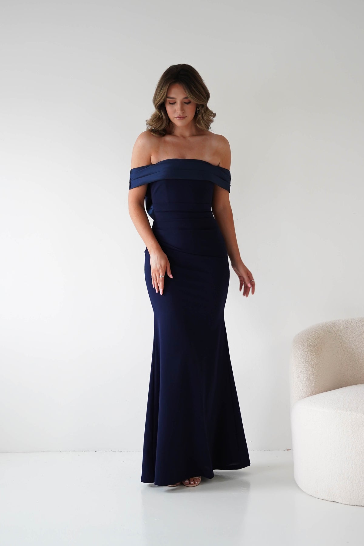Miranda Bodycon Bow Back Dress | Navy-Oh Hello Clothing