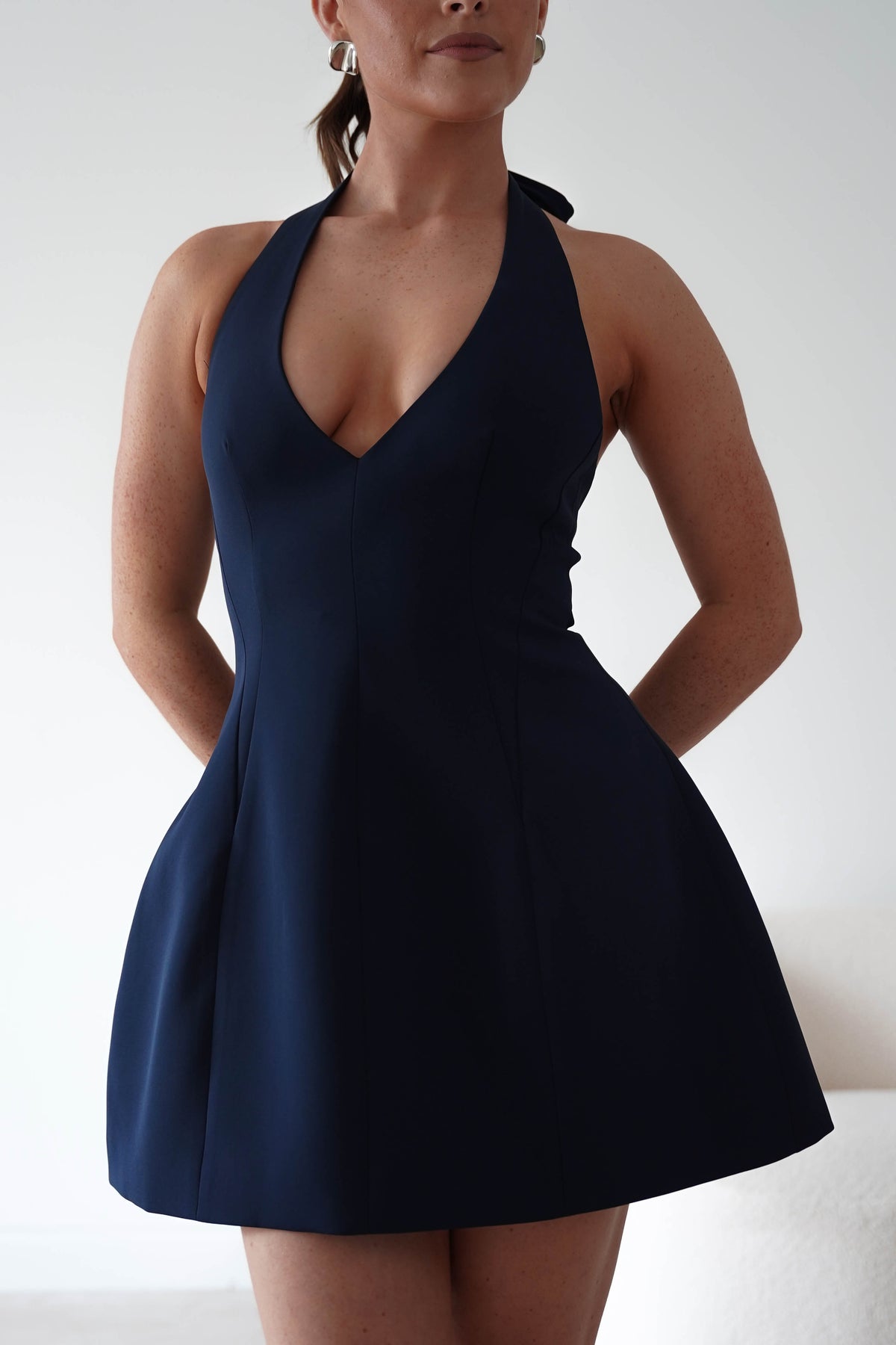 Pandora Structured Mini Dress | Navy-Oh Hello Clothing