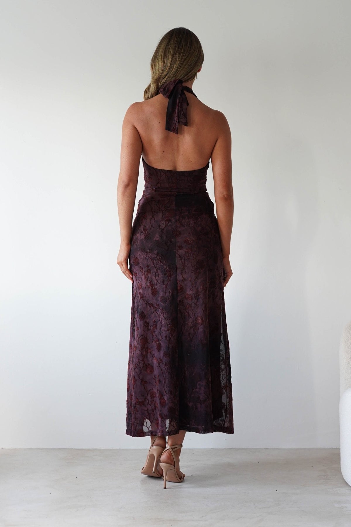 Paxton Halter Neck Floral Maxi Dress | Wine-Oh Hello Clothing