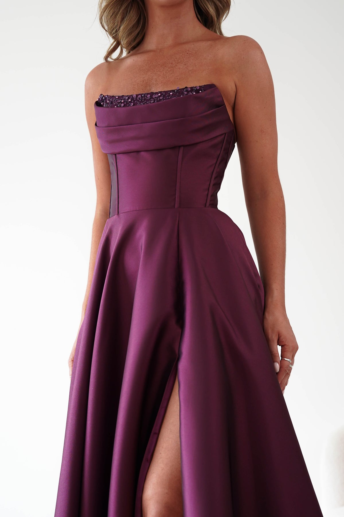 Pepper Strapless A-Line Maxi Gown | Berry-Oh Hello Clothing