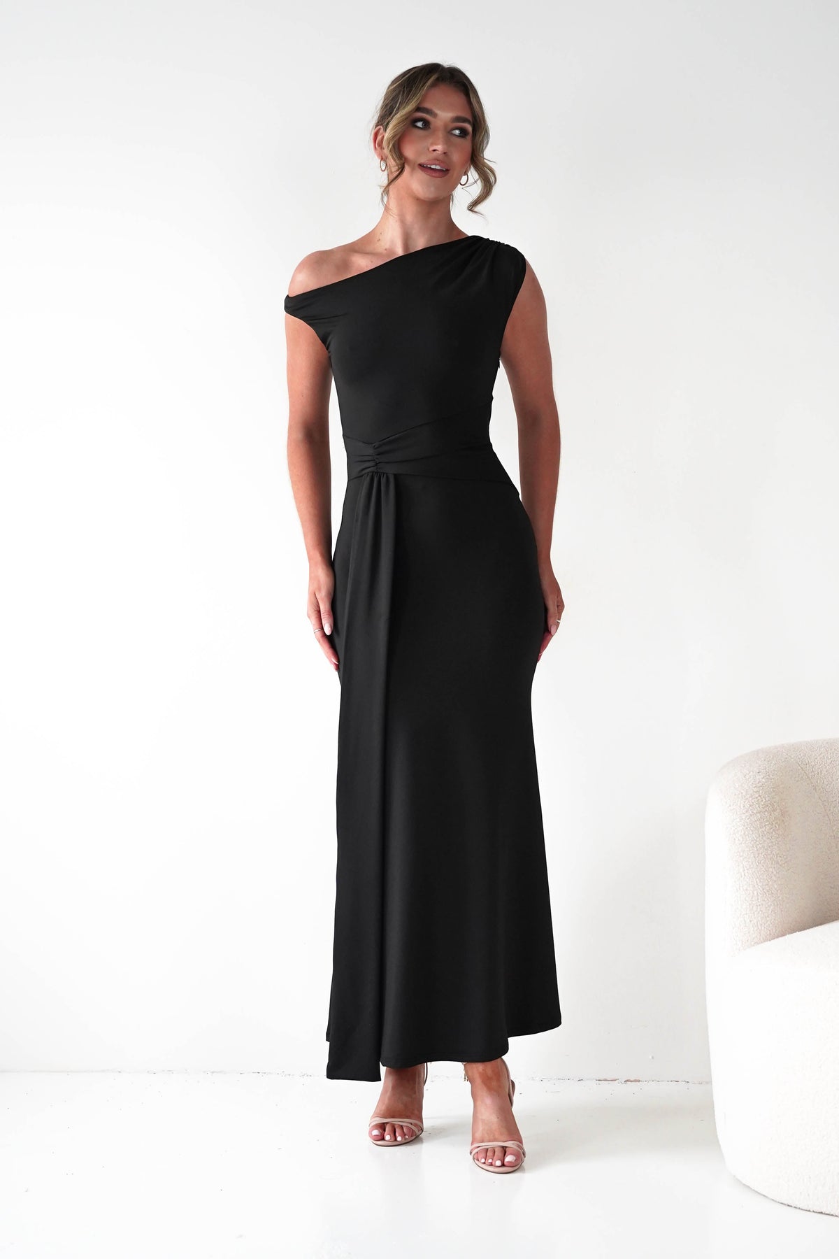 Perry Sculpting Bodycon Maxi Dress | Black-Oh Hello Clothing