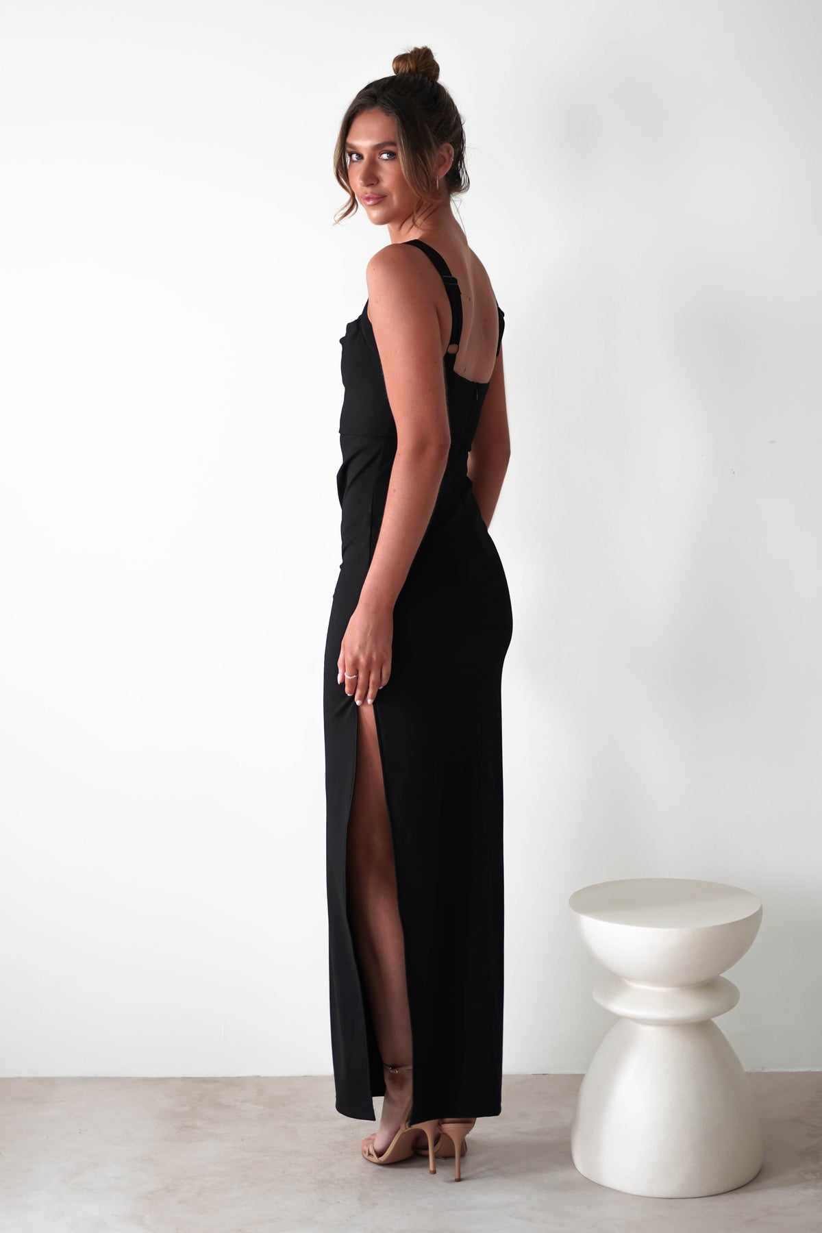 Peta Bodycon Maxi Dress | Black-Oh Hello Clothing