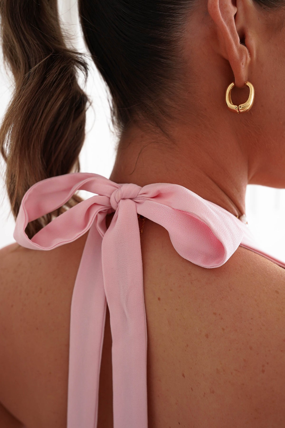 Peyton Pearl Detail Mini Dress | Pink-Oh Hello Clothing