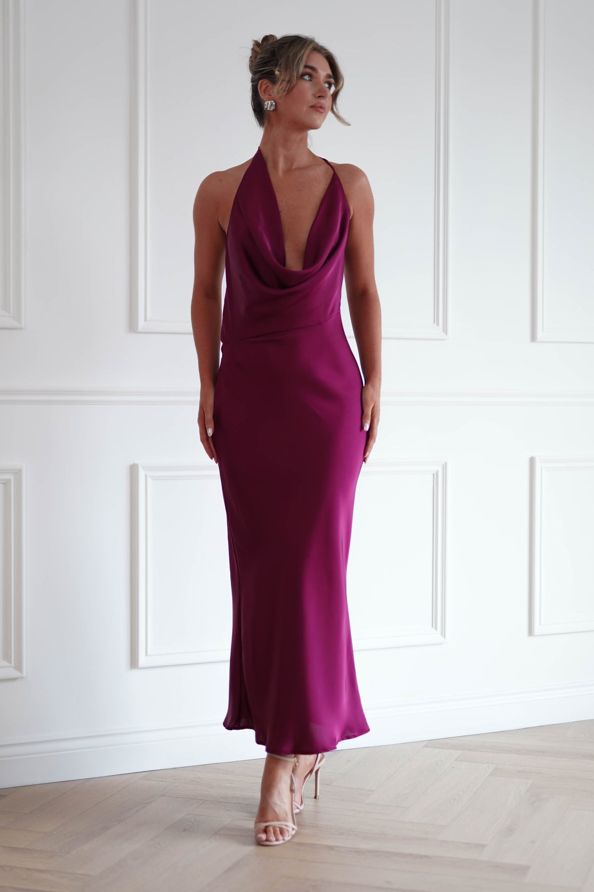 Oh Hello Clothing Women > Clothing > Dresses Polina Backless Maxi Dress | Wine