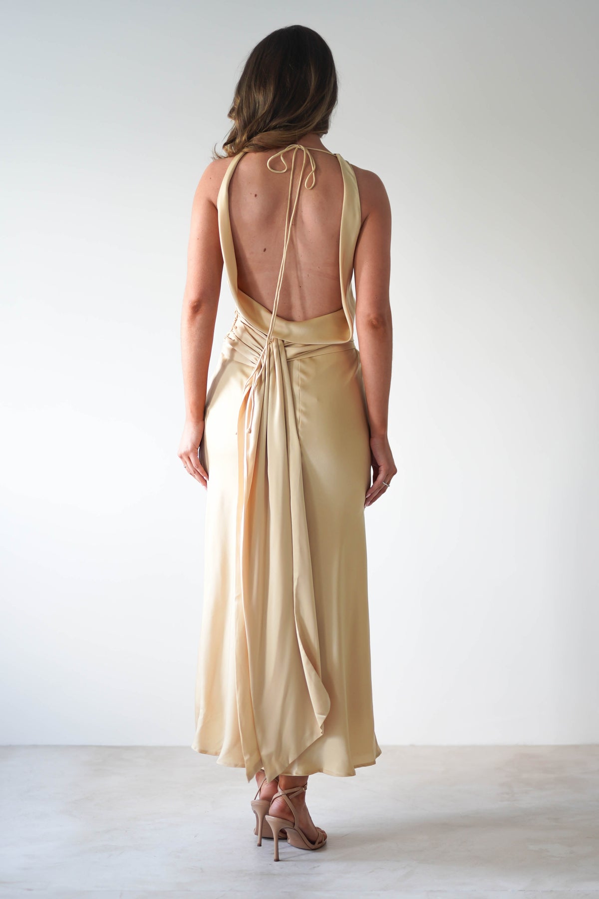 River Backless Maxi Dress | Sand-Oh Hello Clothing
